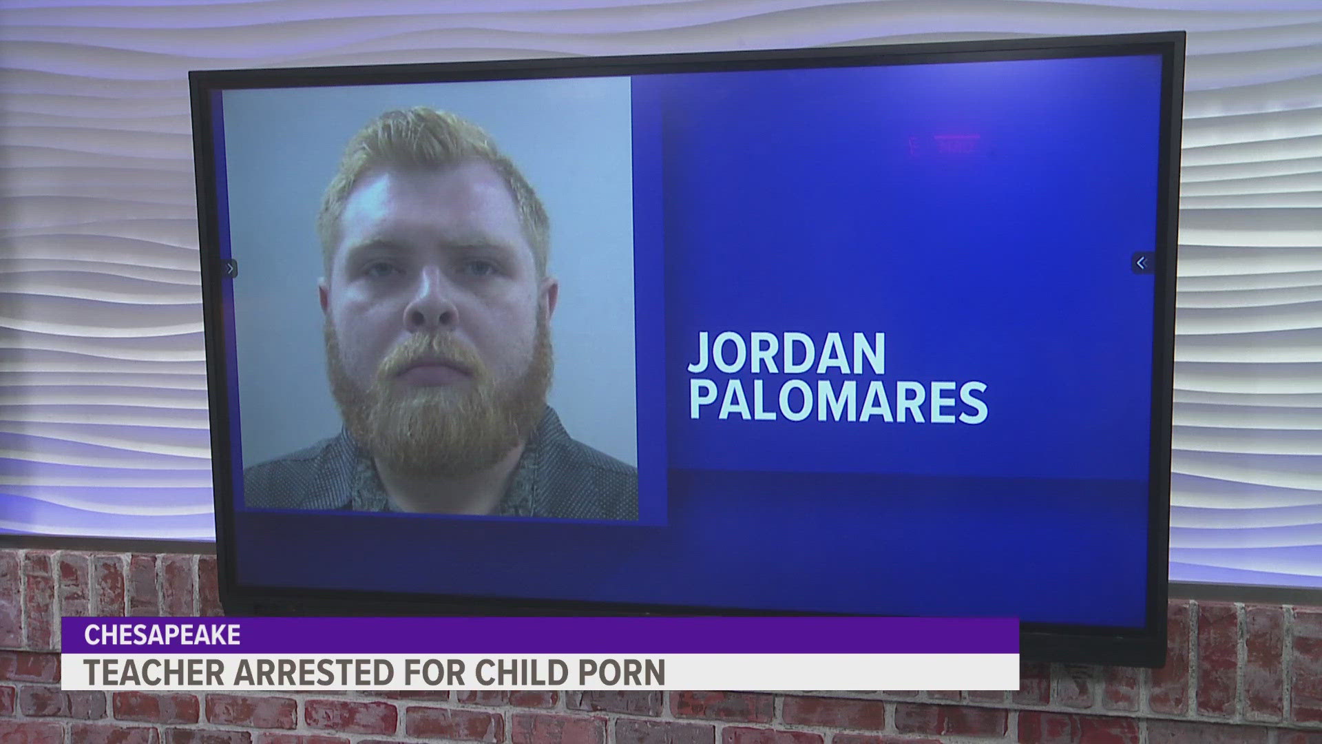 25-year-old Jordan Palomares faces four felony charges of possessing child pornography. Palomares was a teacher at Deep Creek Middle School in Chesapeake.