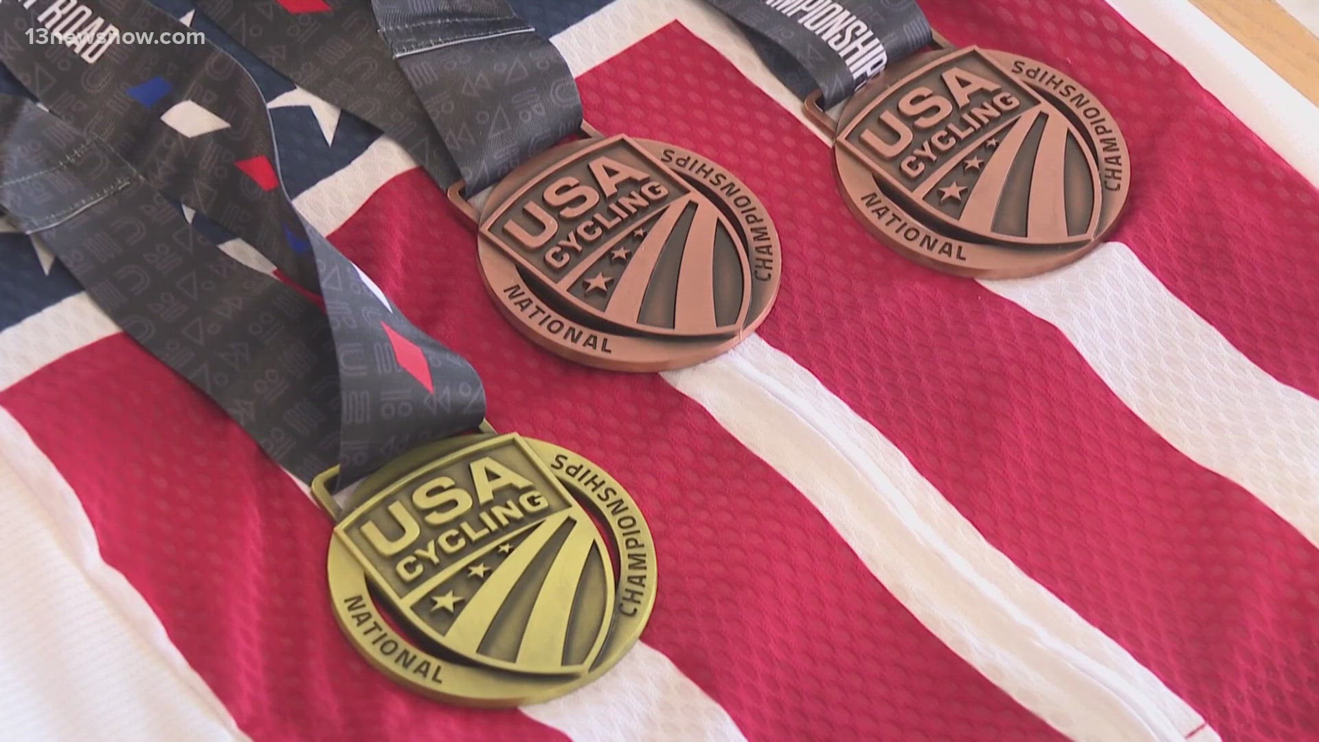 Connie Maxwell won three medals at the USA Cycling Road National Championships