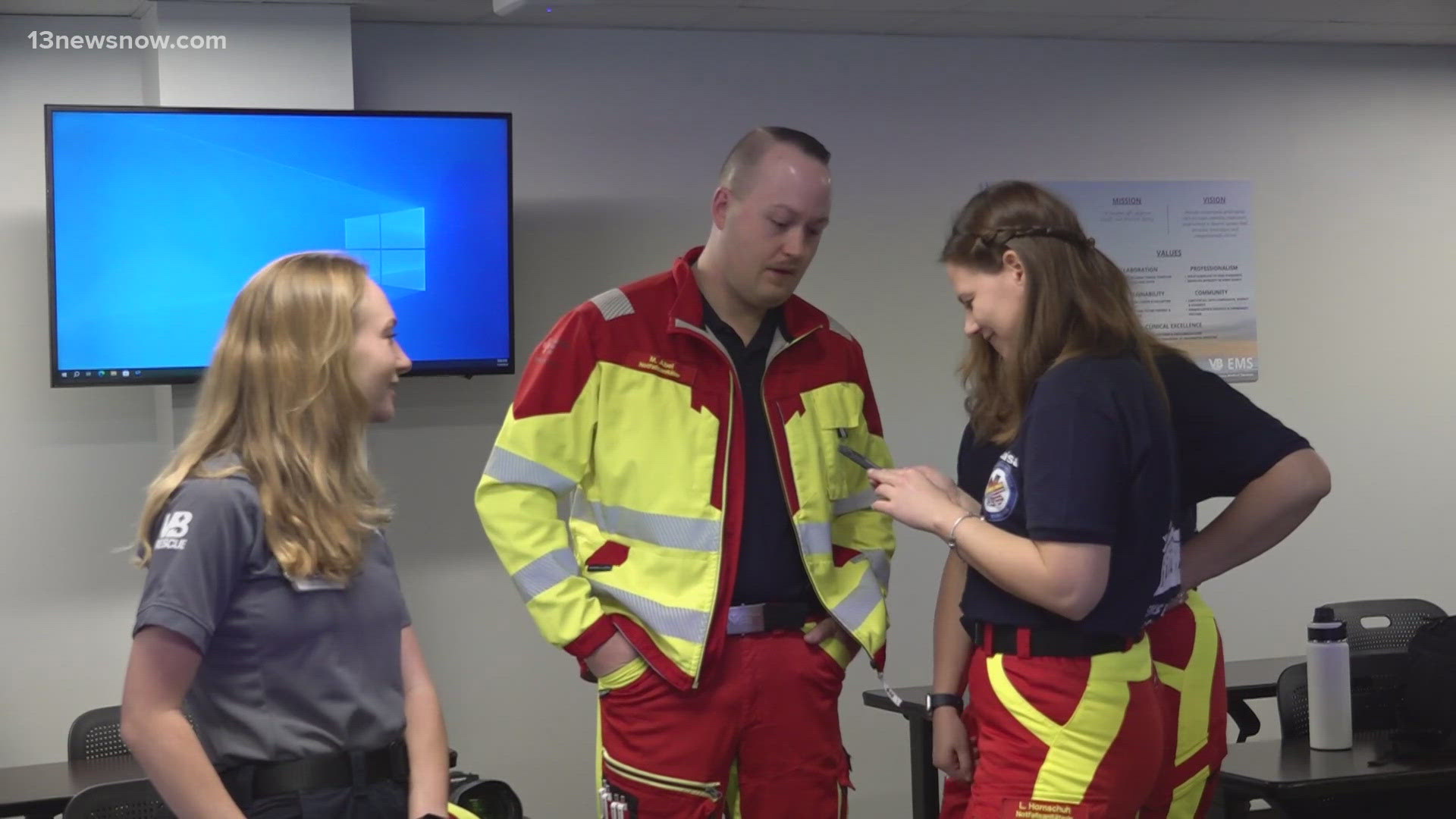 Four medics are immersing themselves in the local healthcare system right here in Hampton Roads