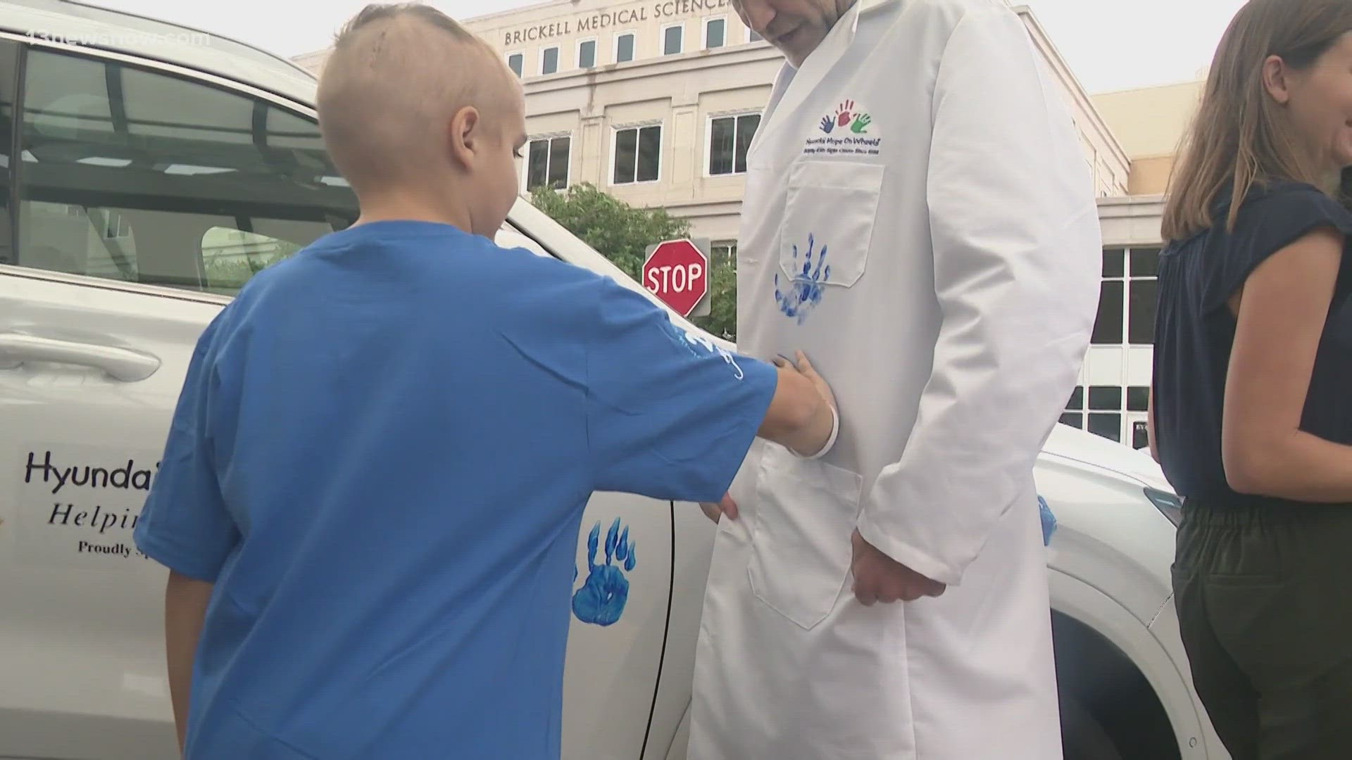 A $100,000 grant is heading to the hospital, thanks to Hyundai Hope on Wheels.