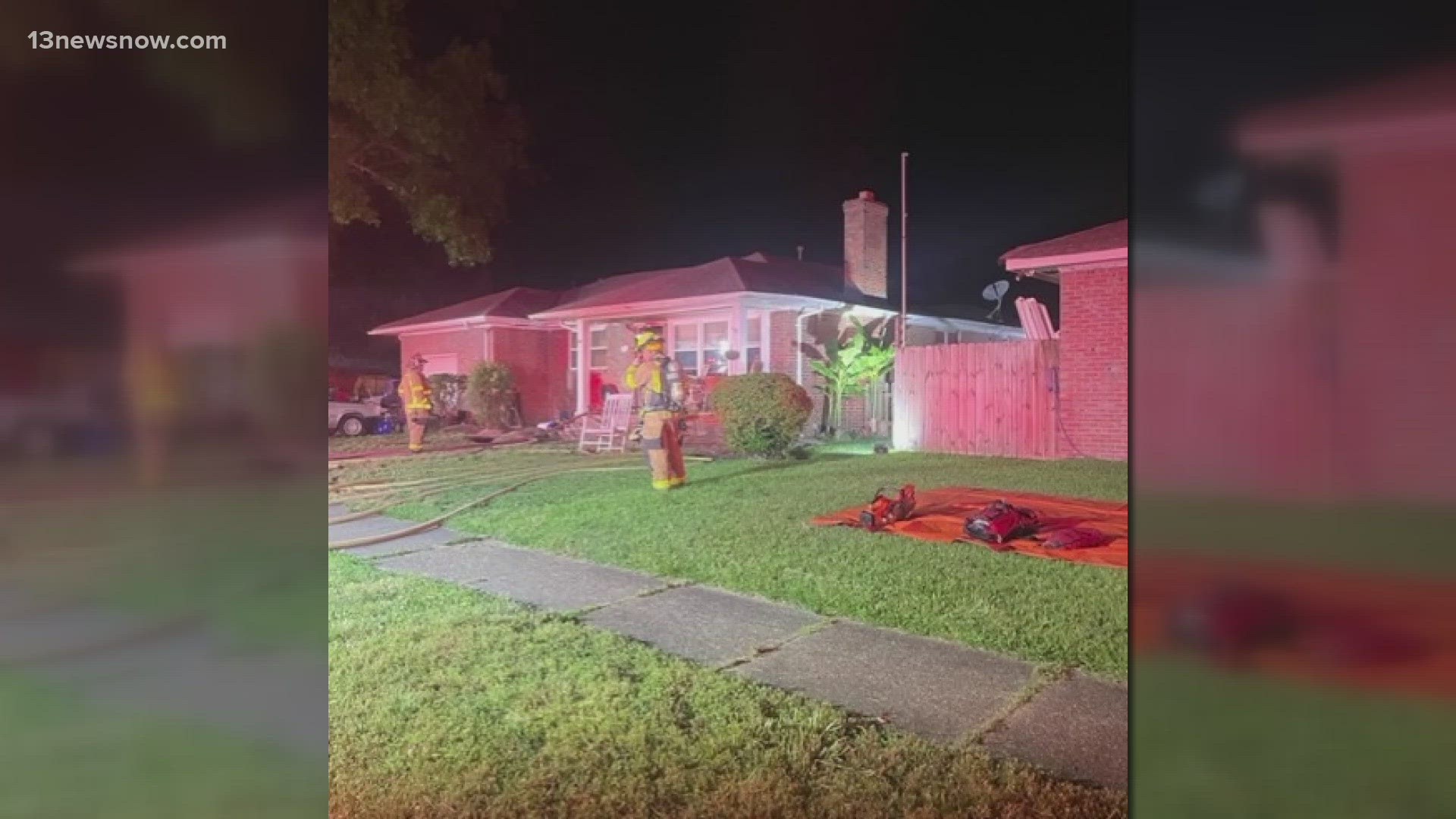 Fire-rescue responded to a Norfolk house fire early Monday morning; the fire was contained but left two residents displaced. Investigators are looking into it.