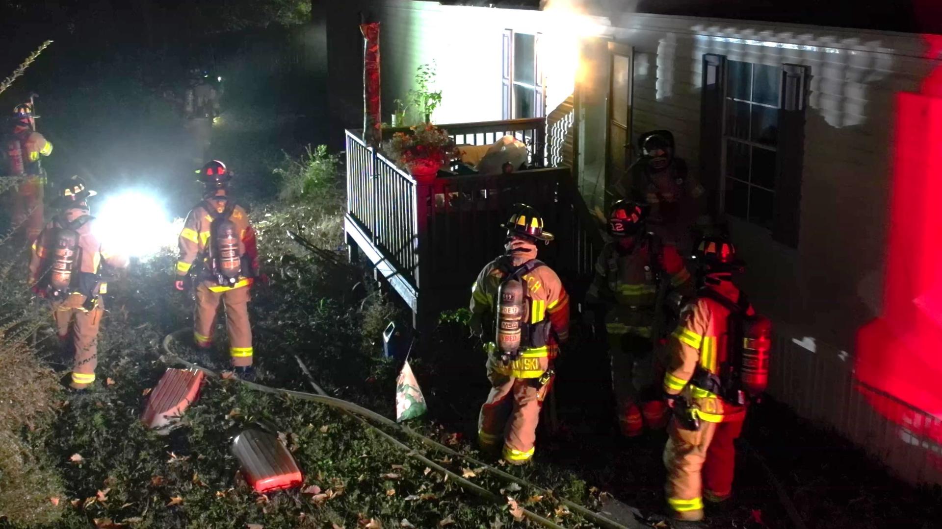A smoke alarm previously installed by firefighters alerted a Virginia ...