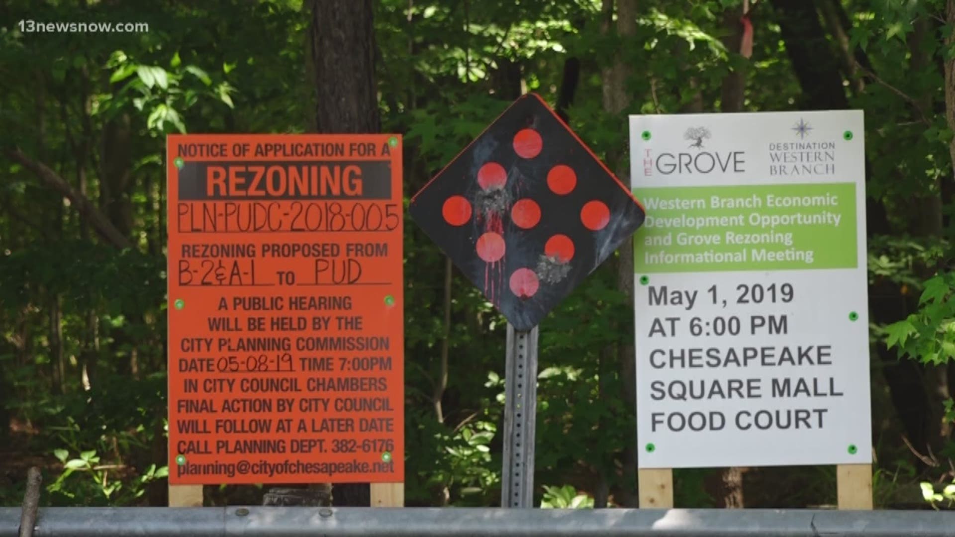 Supporters of the "Grove" project believe it will bring jobs while those against the project think it will cause traffic, flooding and overcrowd the schools.
