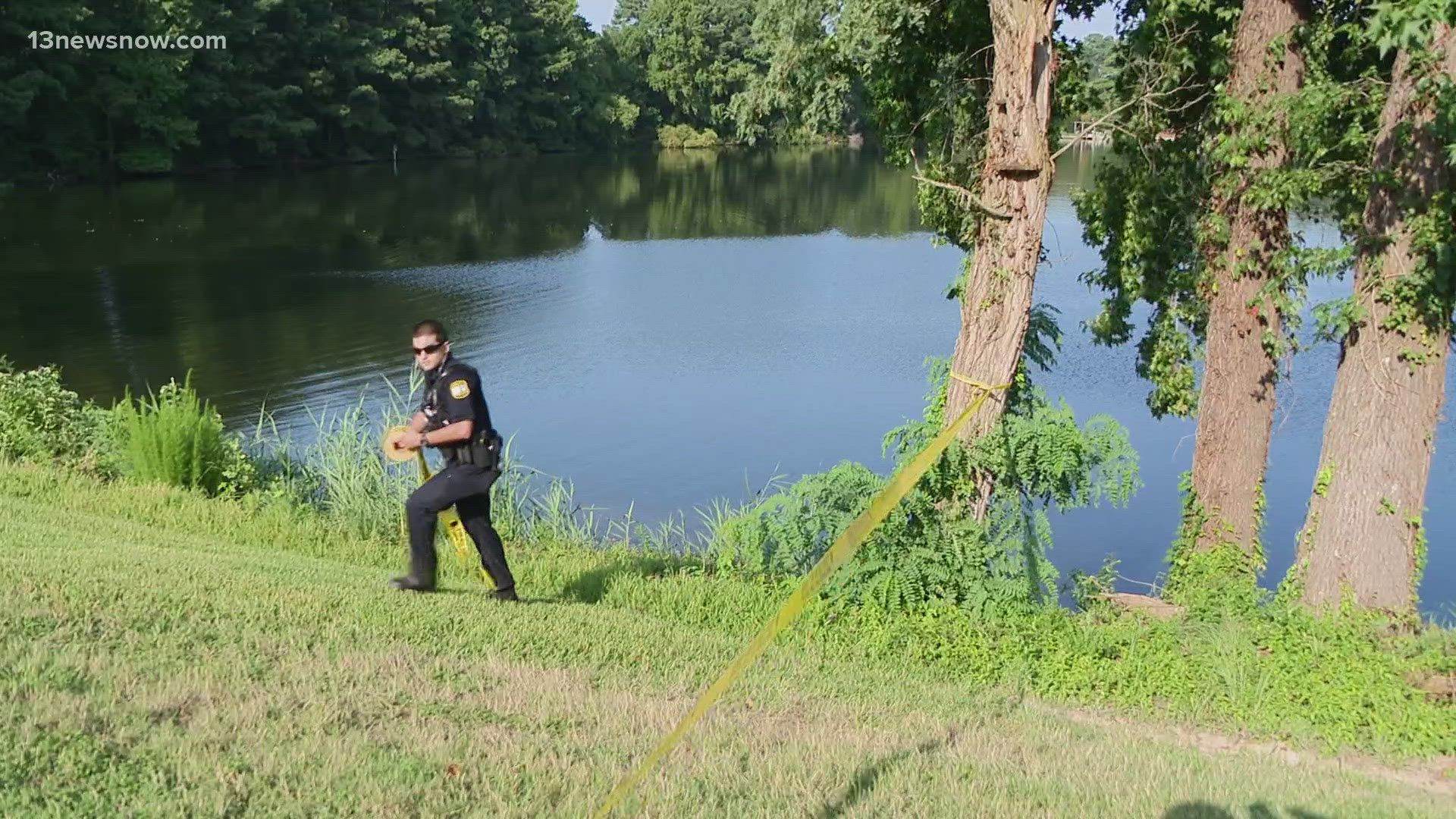 A Virginia Beach neighborhood is in shock after emergency crews pulled a body from the water. Police are still early in their investigation into who the person was.