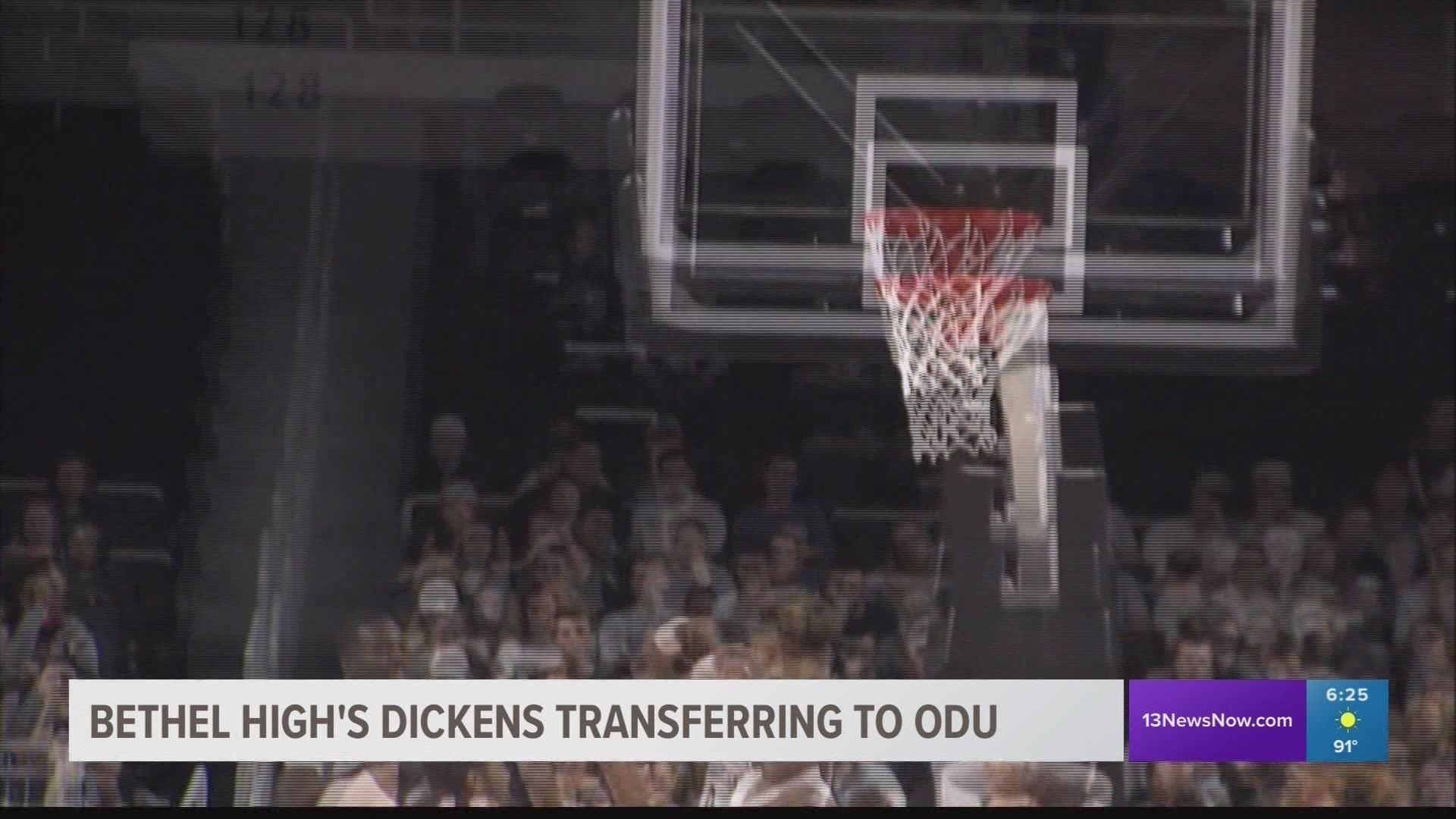 Dajour Dickens has reportedly transfrerred to play basketball at Old Dominion University. The 7-foot center from Hampton, leaves Providence College to be a Monarch.