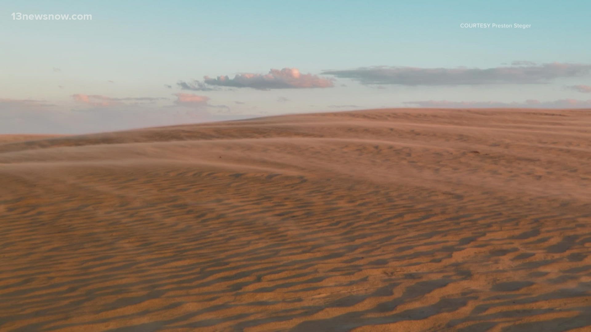 Located in Nags Head, the dune field at Jockey's Ridge State Park is comprised of sandy ridges and valleys that stay "alive" by changing in shape and size.