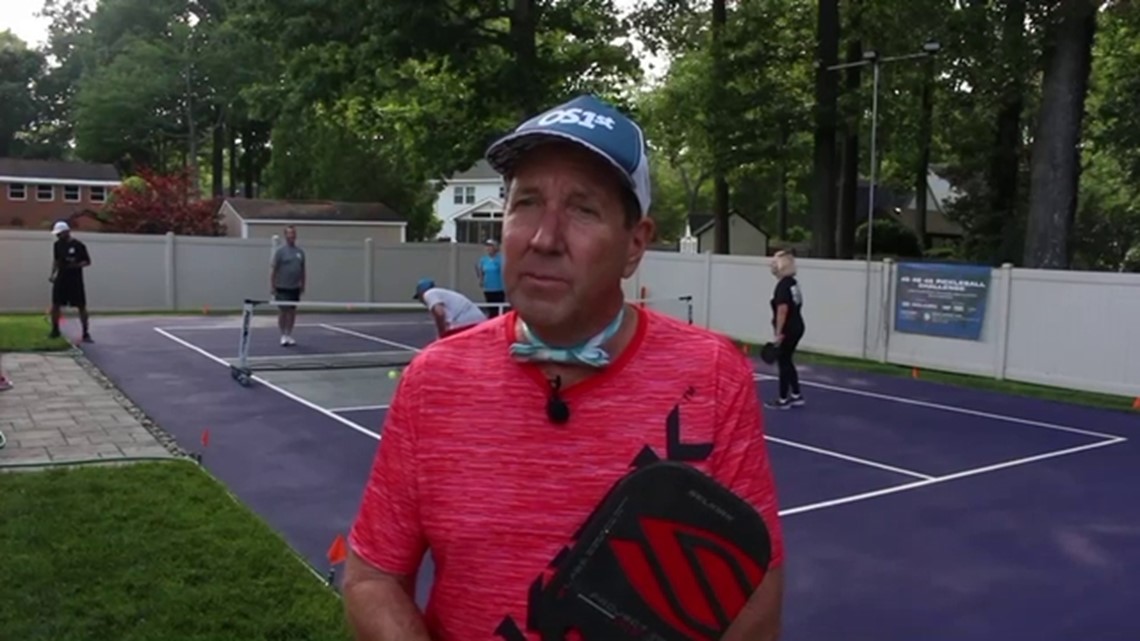 Former Penn State football players face off in pickleball world record  attempt 