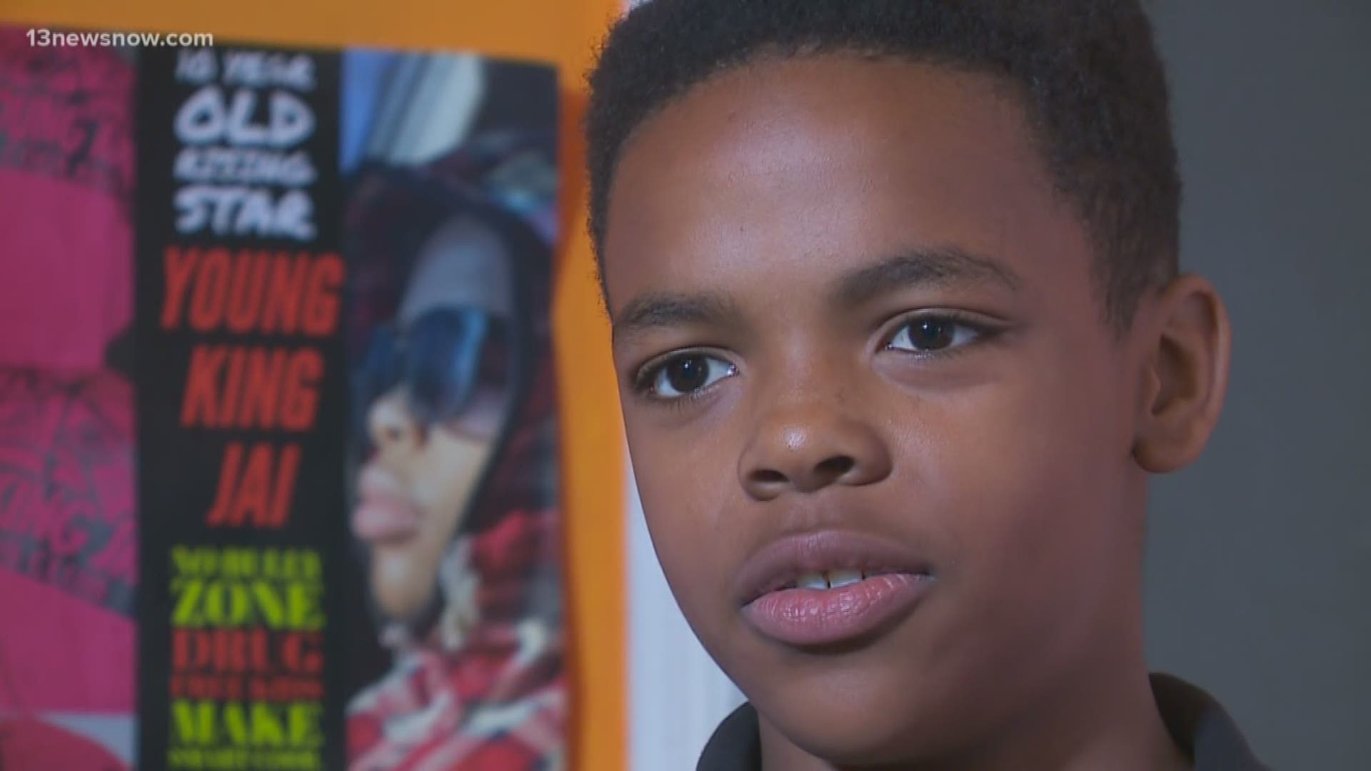 MAKING A MARK: 11-year-old rapper Young King Jai uses his rhymes to help  stop bullying 