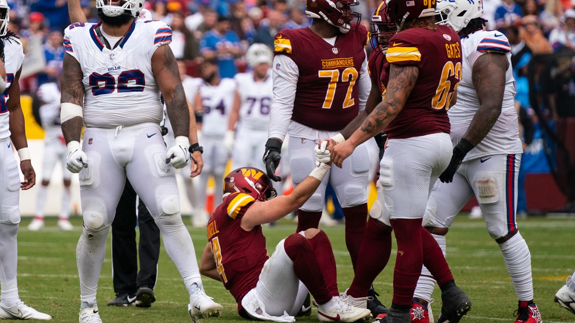 Bills terrorize Sam Howell Commanders simulated pressures