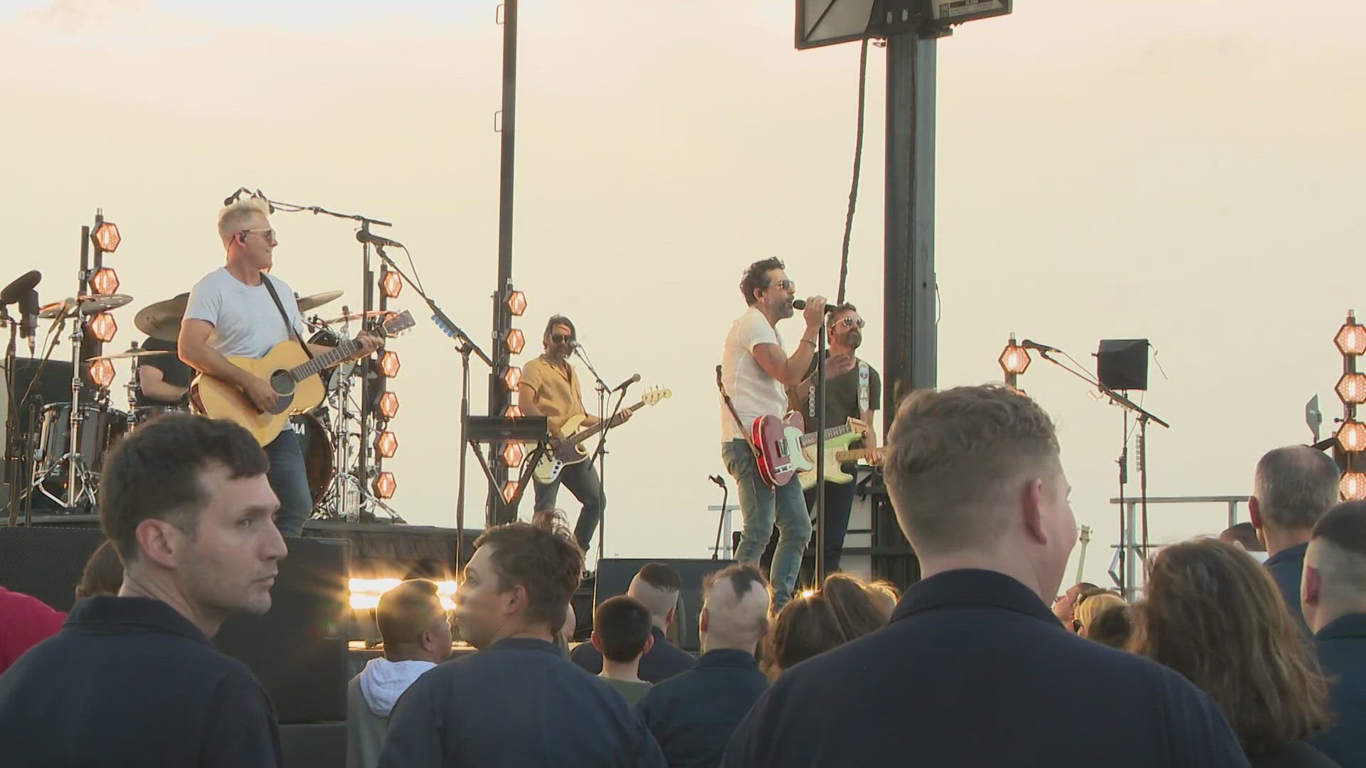 The country band Old Dominion stopped by for a concert on board USS Gerald R. Ford and filmed a music video while there.