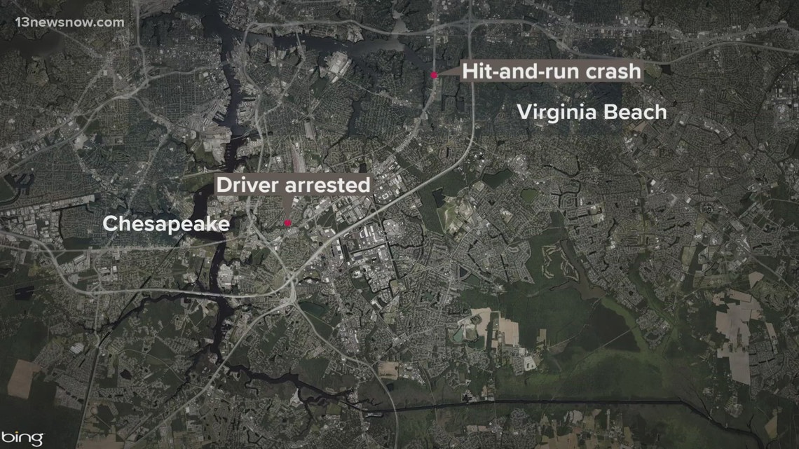 Man taken into custody in Chesapeake after hit and run accident, police ...