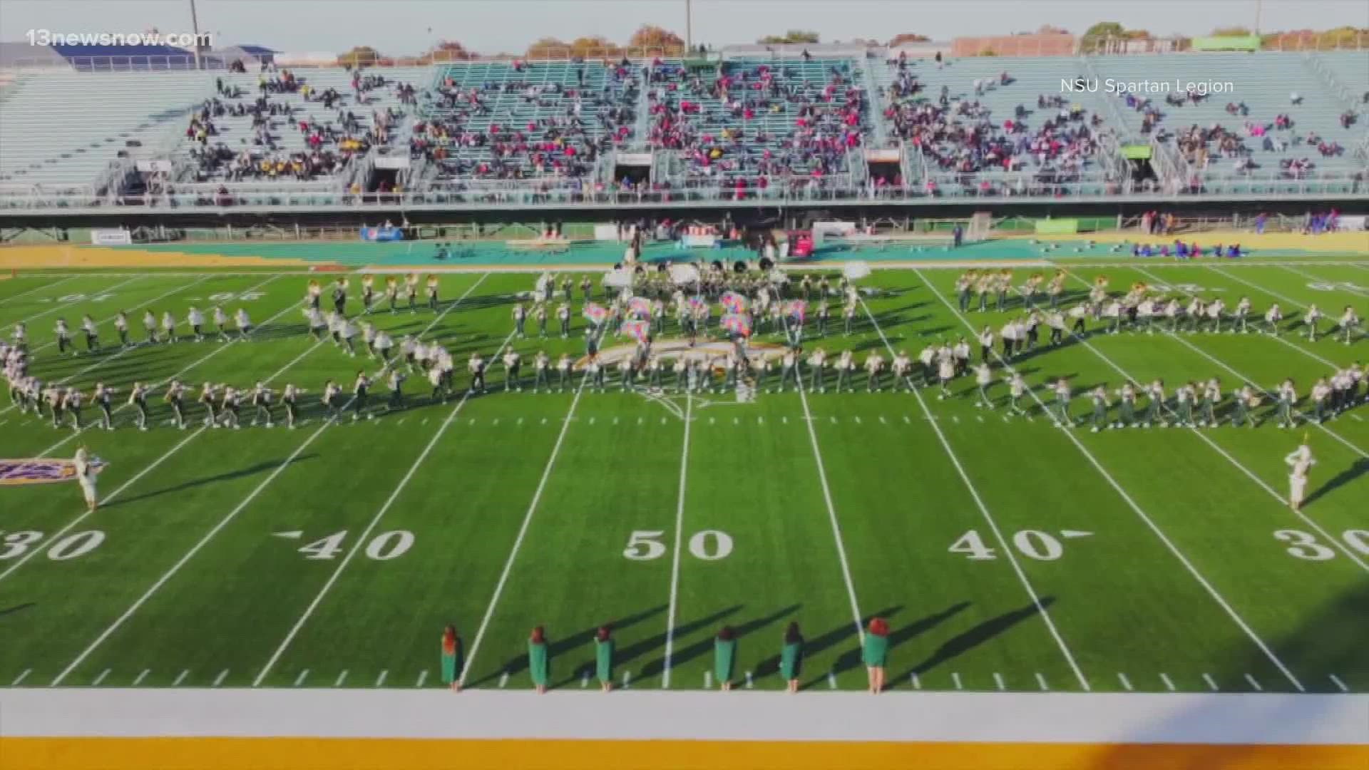 The Norfolk State marching band was only one of 9 in total across the country to be selected. Congratulations!