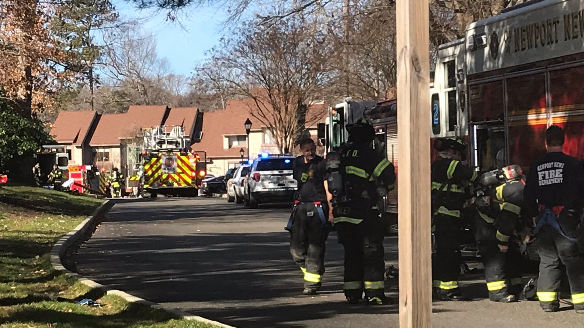 Several people displaced after apartment fire in Newport News on Christmas Day