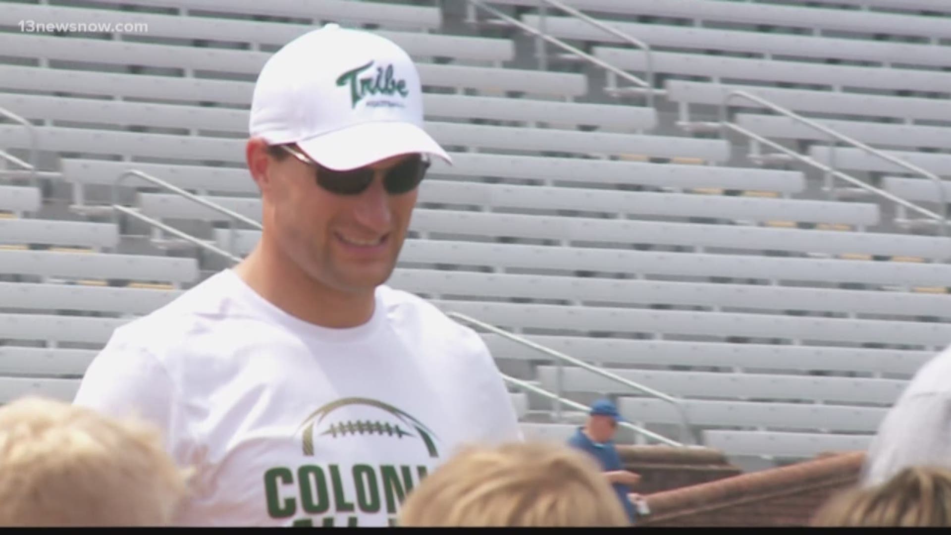 Kirk Cousins made his guest appearance at the Colonial All-Pro Camp at the College of William and Mary. He's ready for the next adventure.