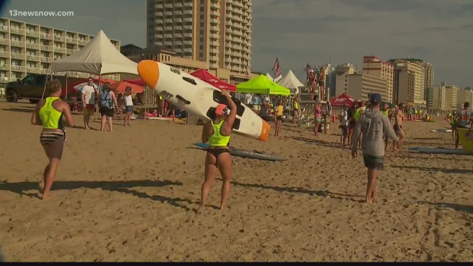 With the blow of a whistle on Thursday, three days of the professional lifeguard competitions kicked off.