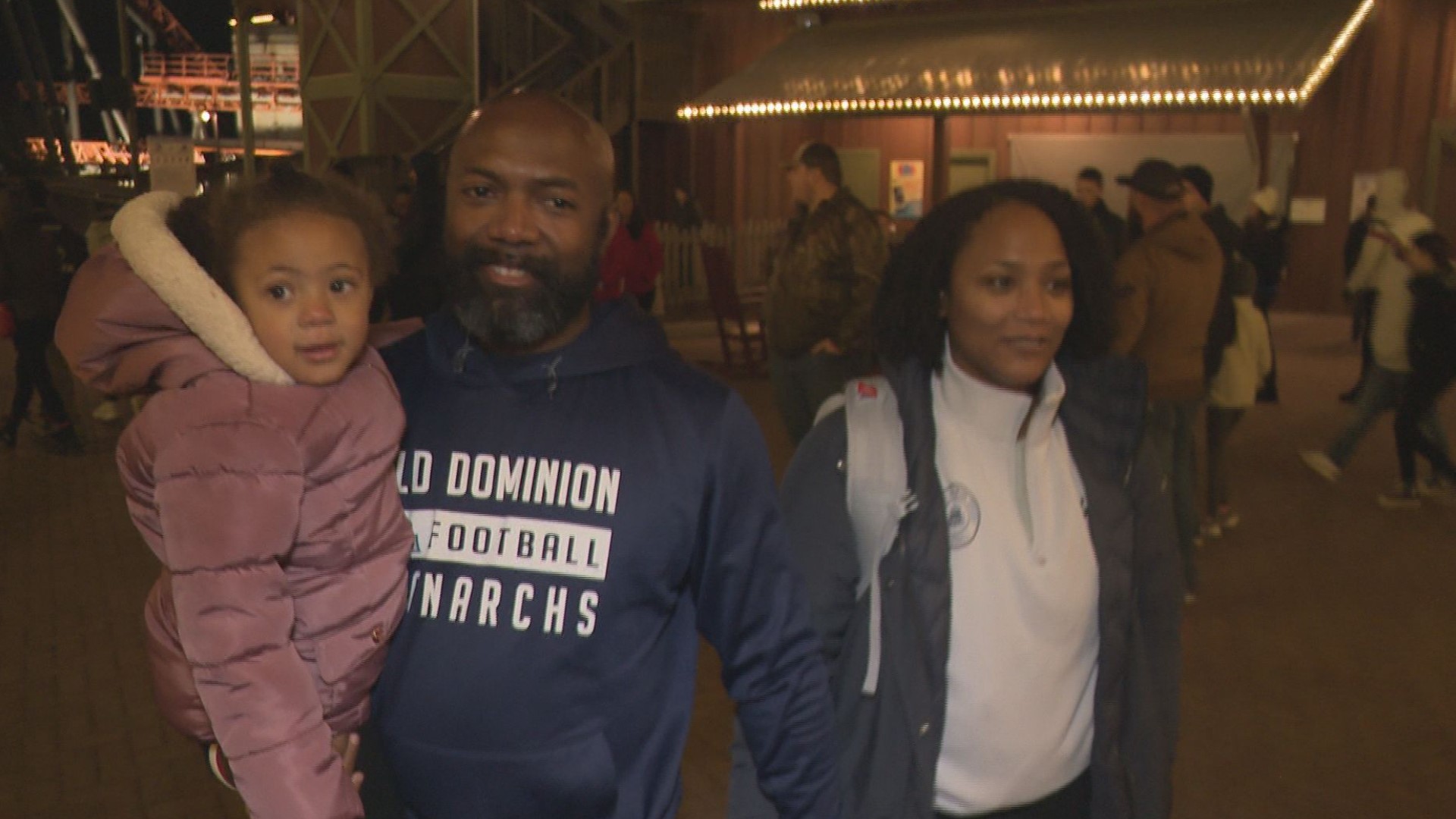 Monarch staff and family like running backs coach, Tony Lucas having a moment to relax before their bowl game on Monday vs. Western Kentucky.