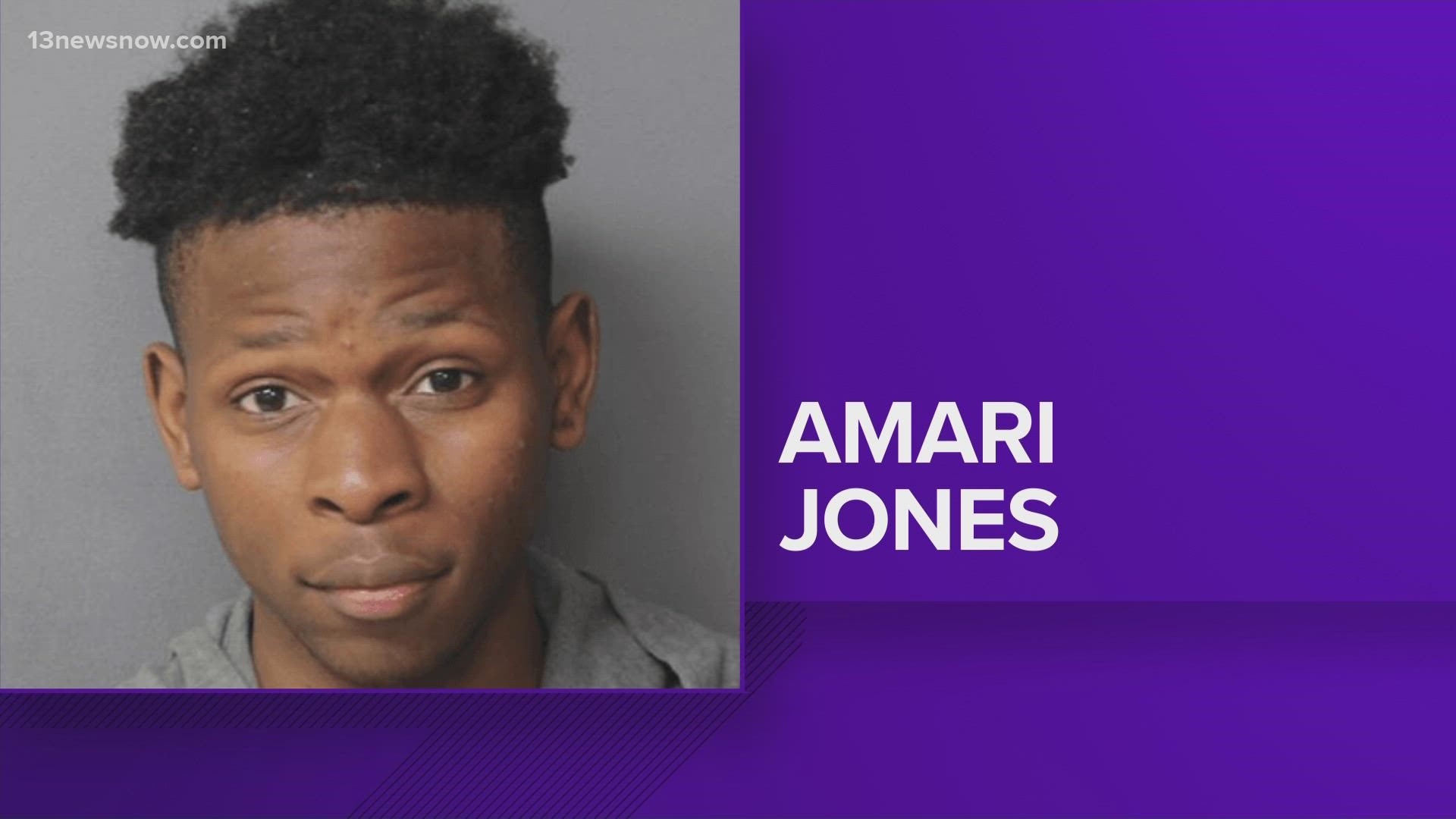 Amari James is accused of coming to the MacArthur Center three separate times in a two-day span and trying to rob people of their cars at gunpoint.