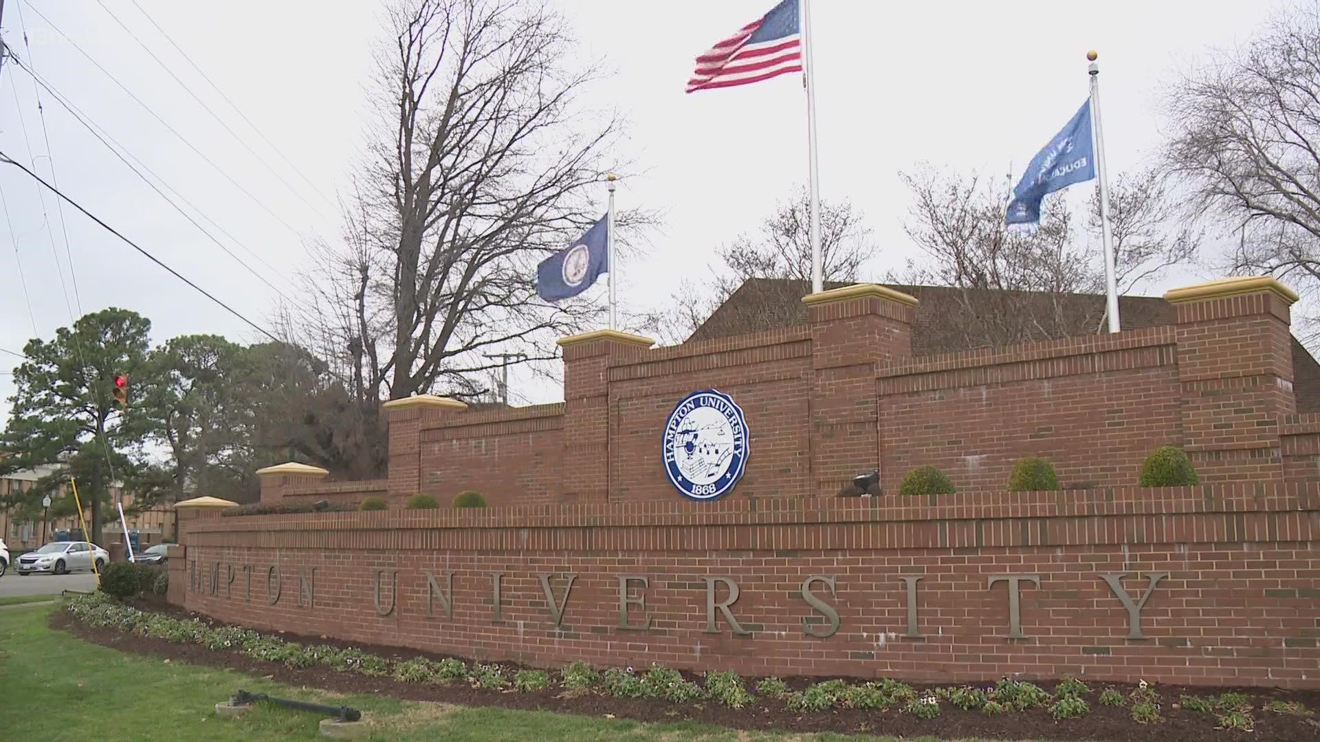 Hampton University is one of three Historically Black Colleges and Universities awarded money from Project SERV, a U.S. Department of Education initiative.