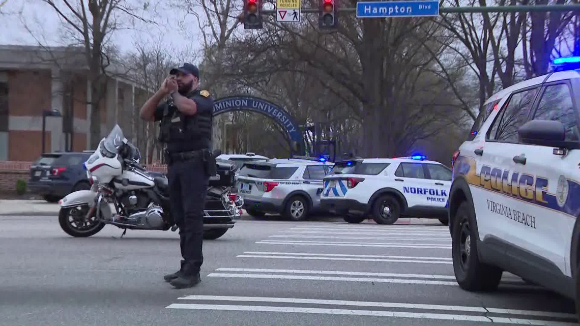 All Clear given following shooting on ODU campus; shooter dead, two hurt