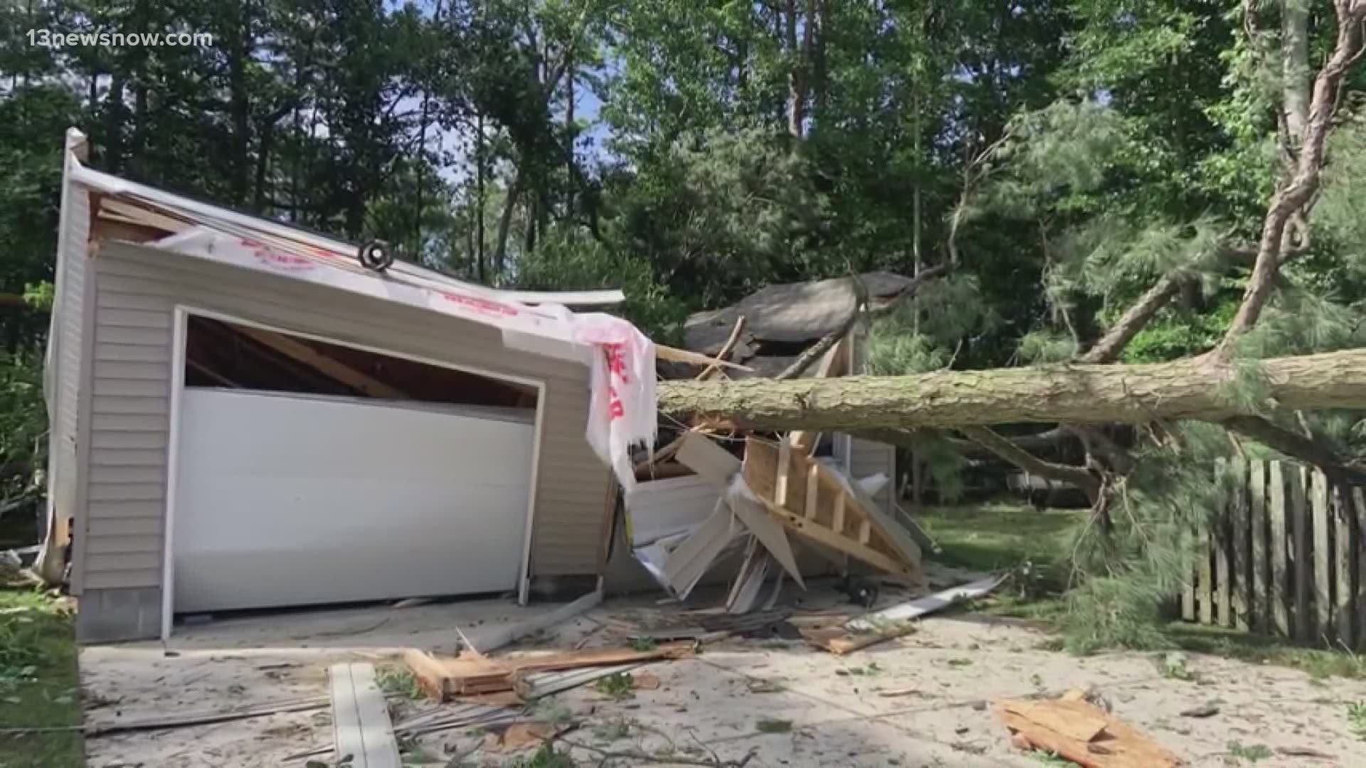 Tropical Storm Elsa came through Hampton Roads and left behind a marginal mess, leaving Suffolk residents to pay out of pocket for the damages.