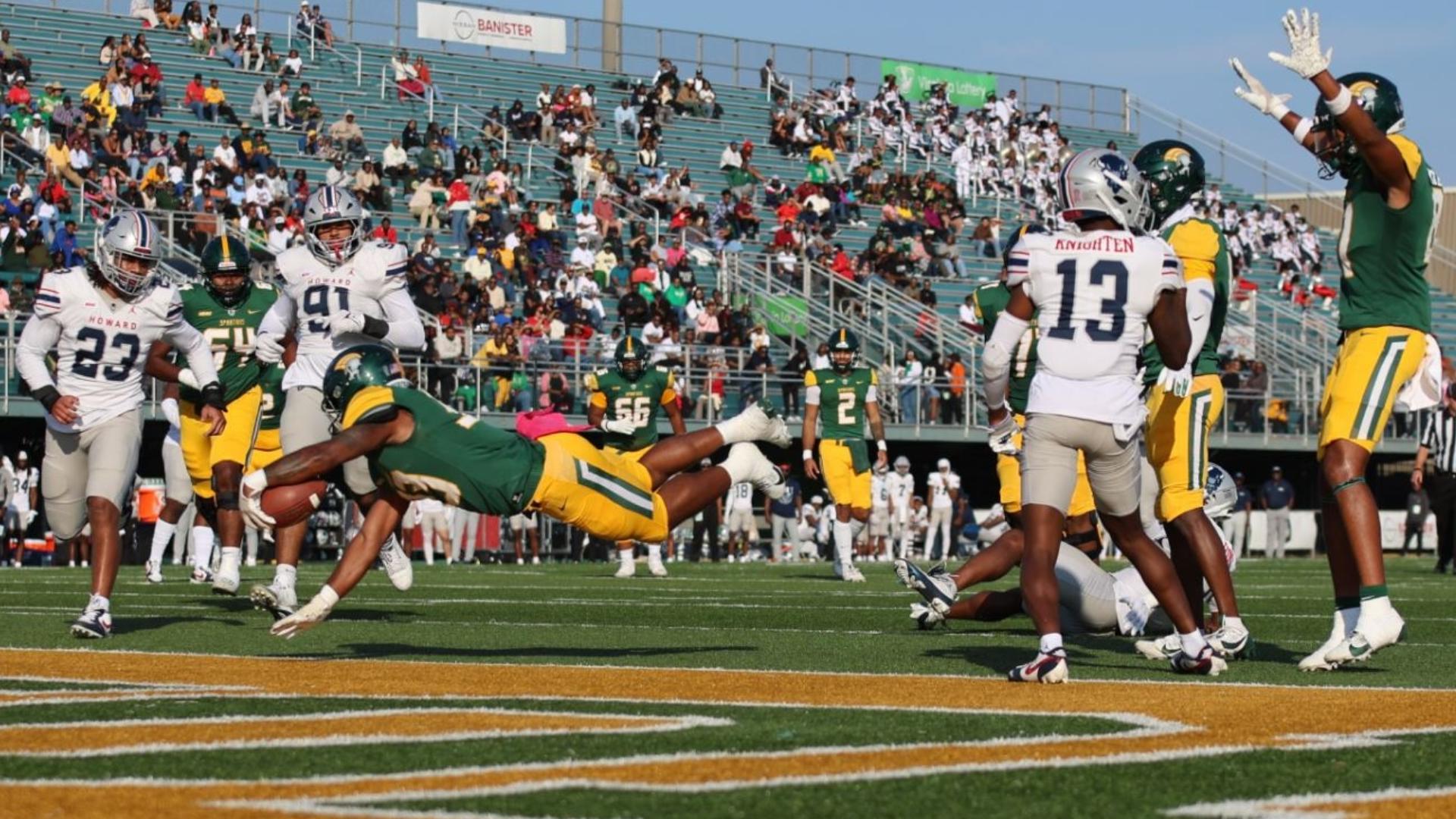 Norfolk State tops Howard on Saturday to earn the Spartans’ first Homecoming victory since 2021.