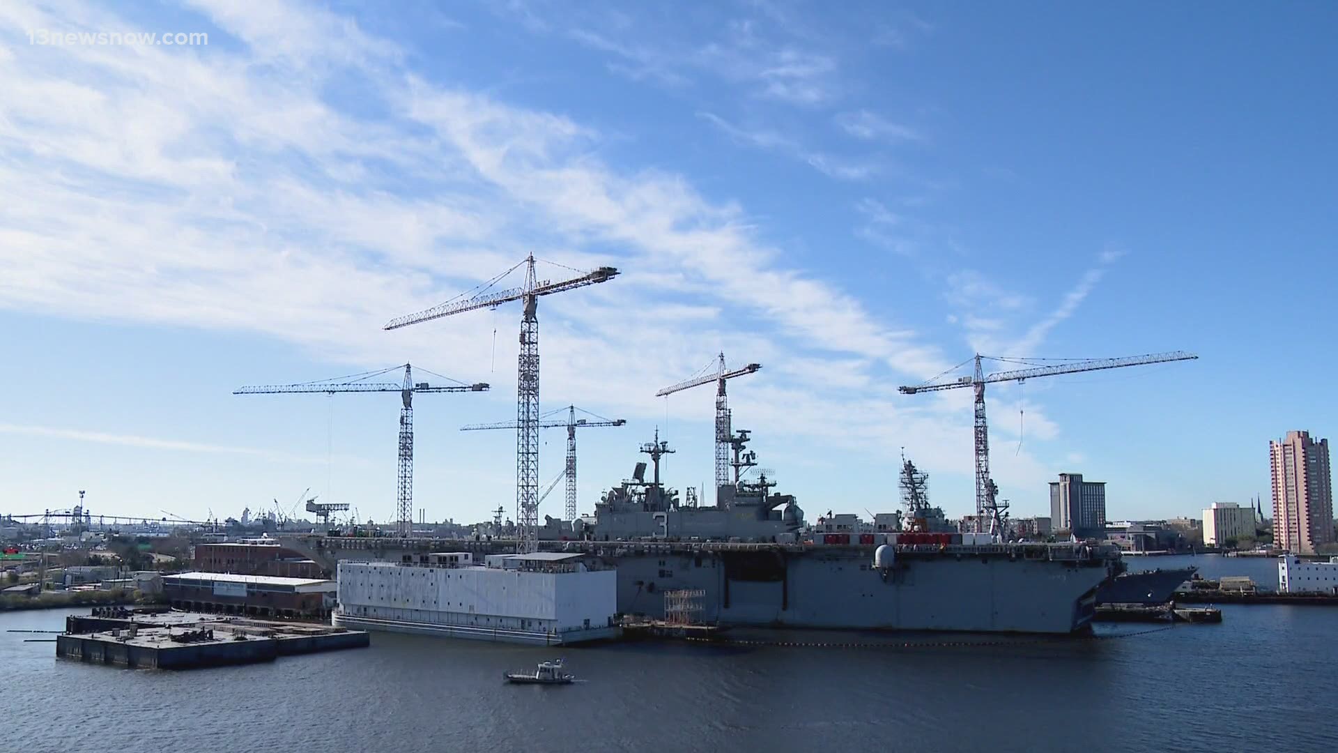 Good news for the tens of thousand of workers at Hampton Roads shipyards.