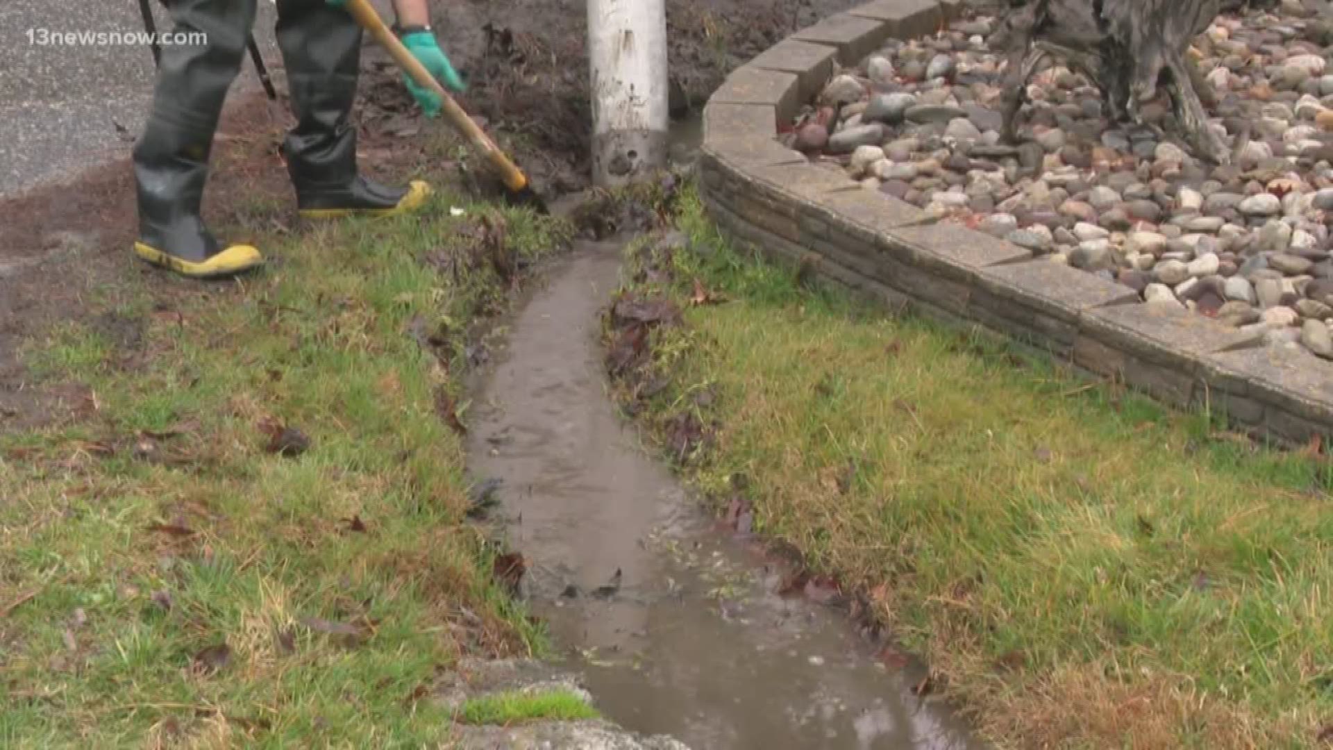 13News Now Ali Weatherton says crews got ahead in preparing for severe storms and heavy rain that churned through the area on Feb. 6.