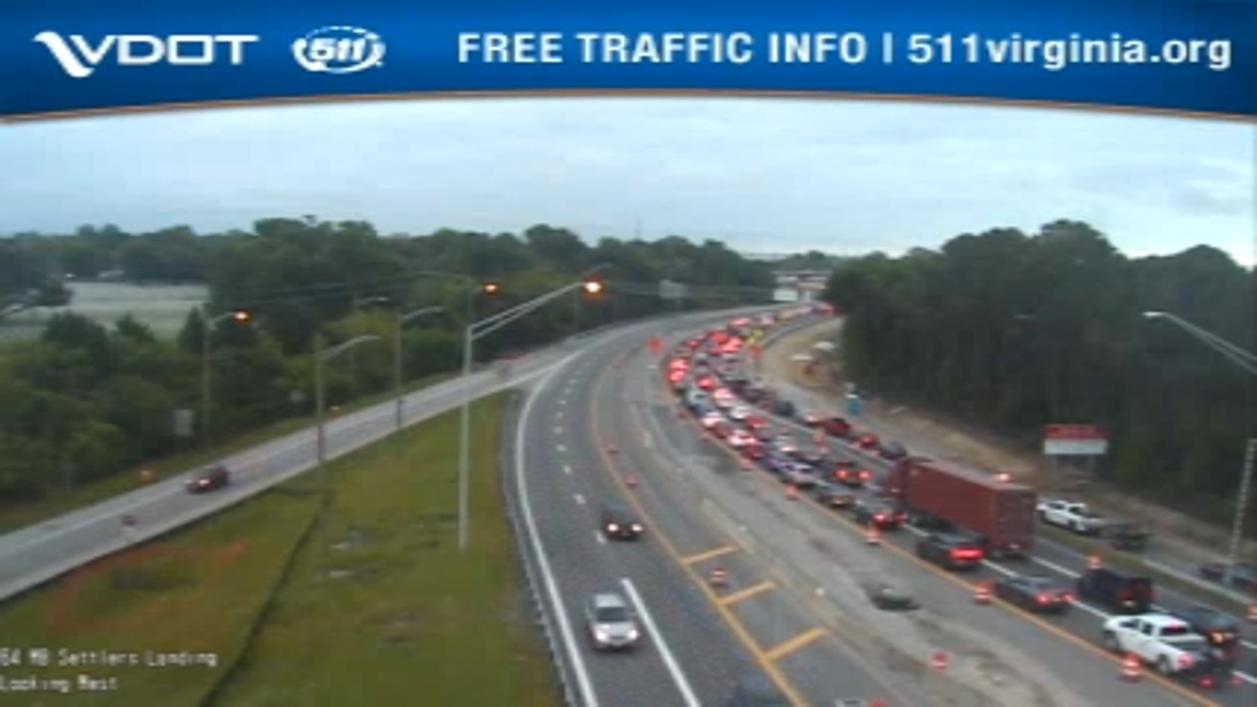 HRBT I-64 crash closed all eastbound lanes | 13newsnow.com