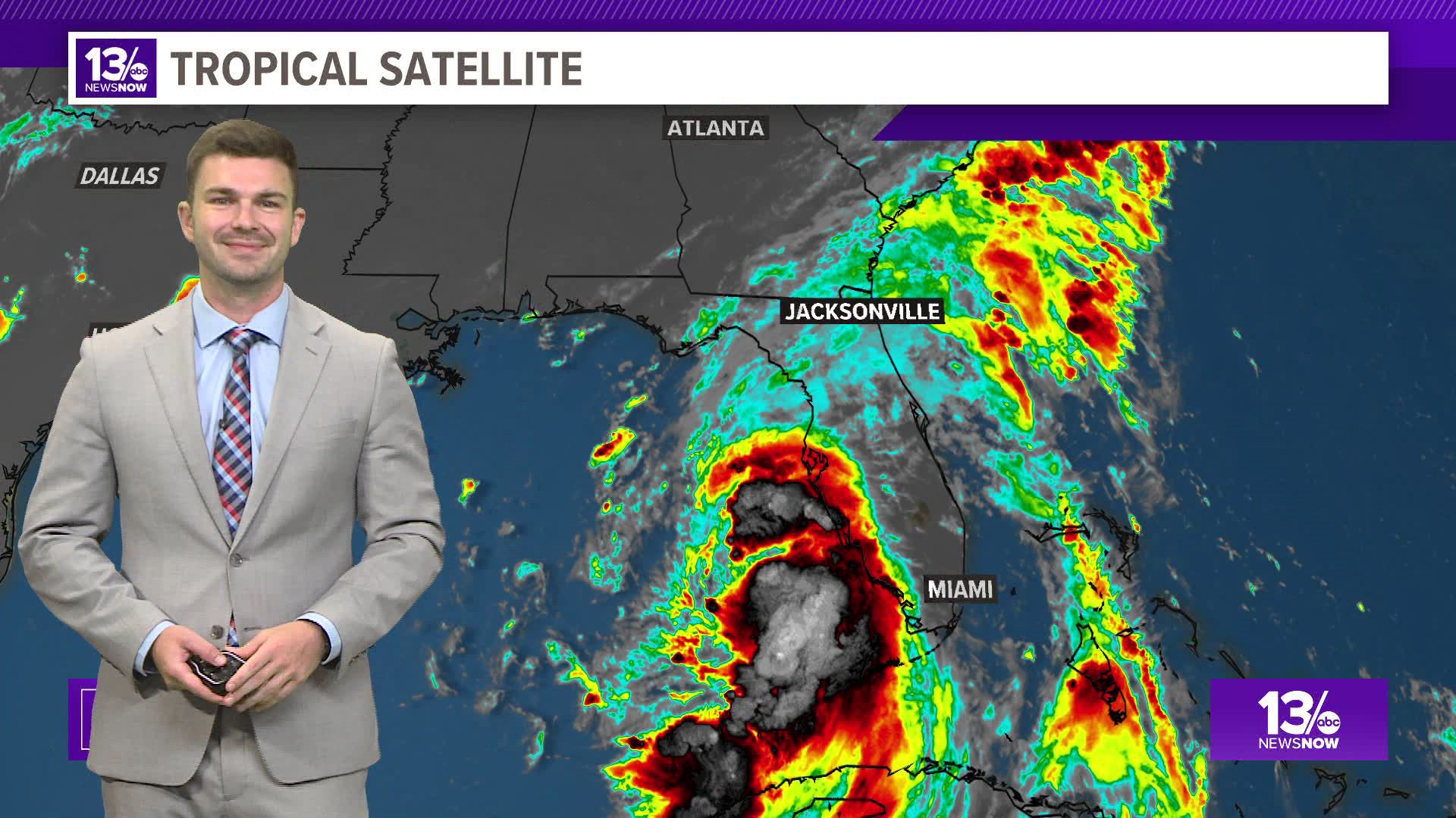 Tropical Storm Debby is expected to become a hurricane Sunday evening and continue moving over the eastern Gulf of Mexico, reaching the Big Bend of Florida by early