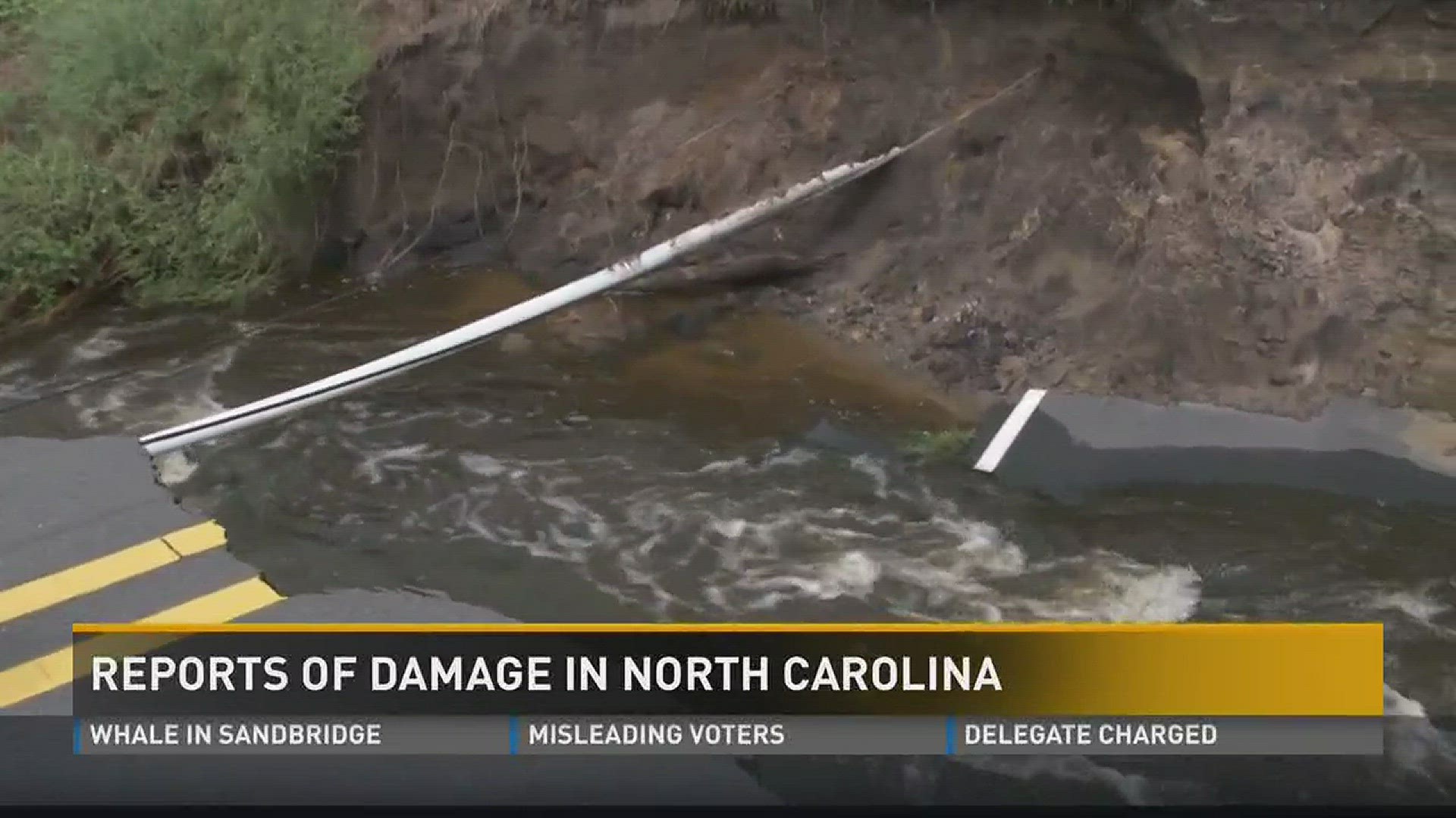 Reports of damage in North Carolina