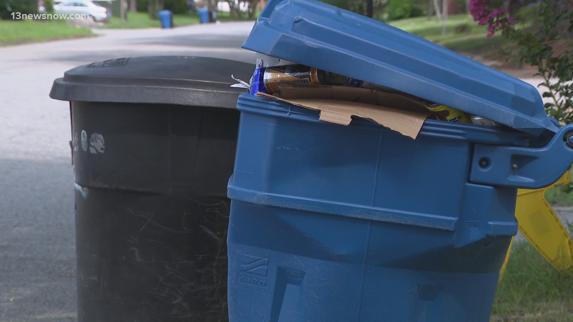 Delays in drivers picking up your trash and recycling bins is becoming a common trend in Hampton Roads and the problem is now hitting the city of Newport News.