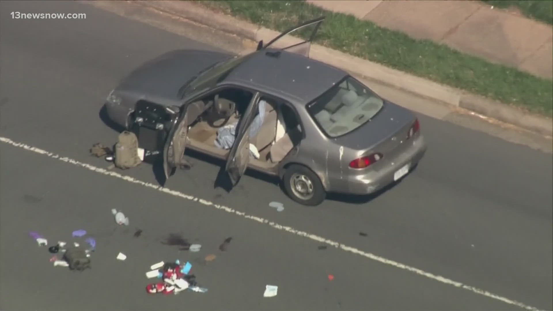 The two officers are expected to survive, but the person accused of shooting them was killed.