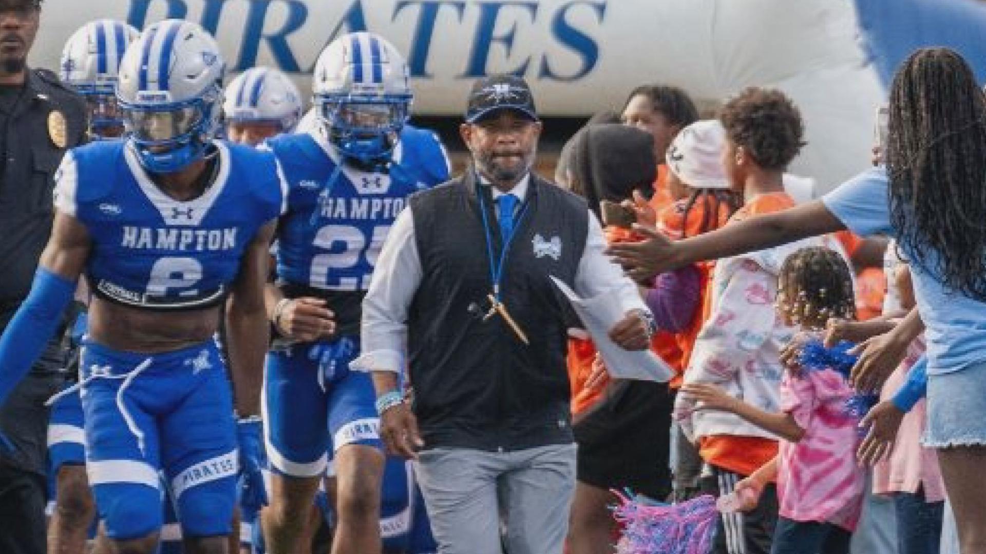 After six months on the job, Hampton University removed the interim tag and announced Trent Boykin as the head football coach of the Pirates.