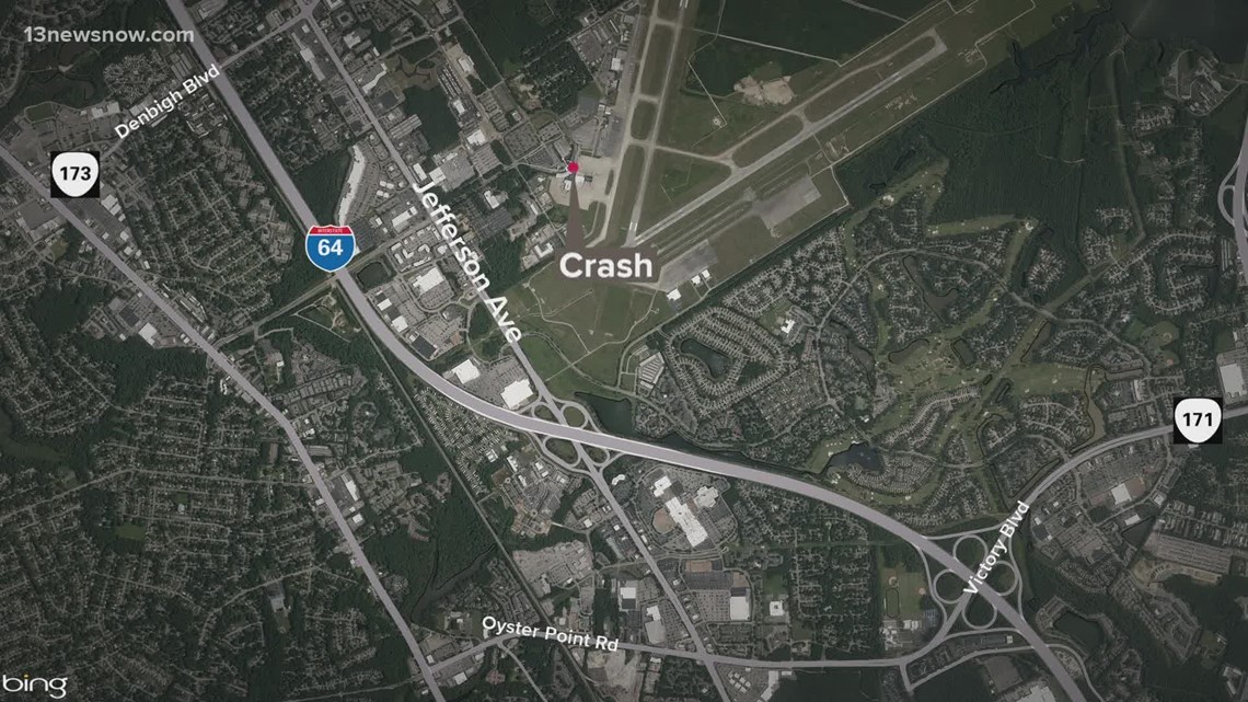 Plane crashes at Newport News/Williamsburg airport
