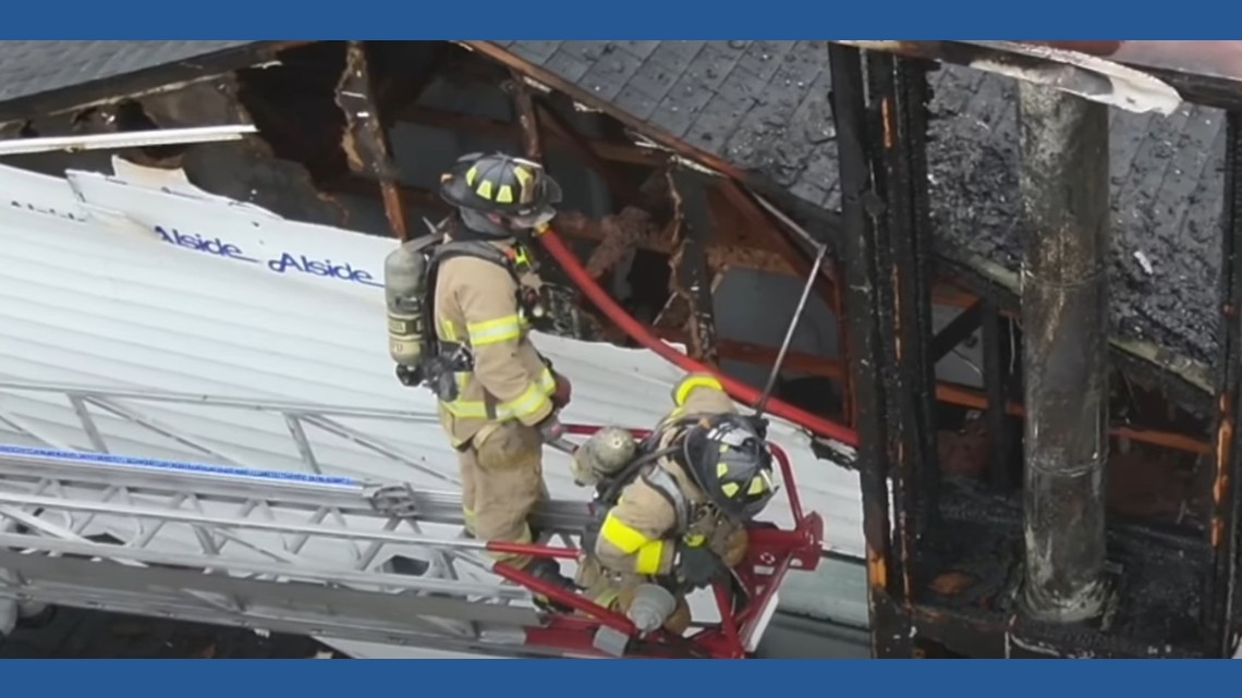 Chimney fire displaces Virginia Beach family on Moonstone Drive