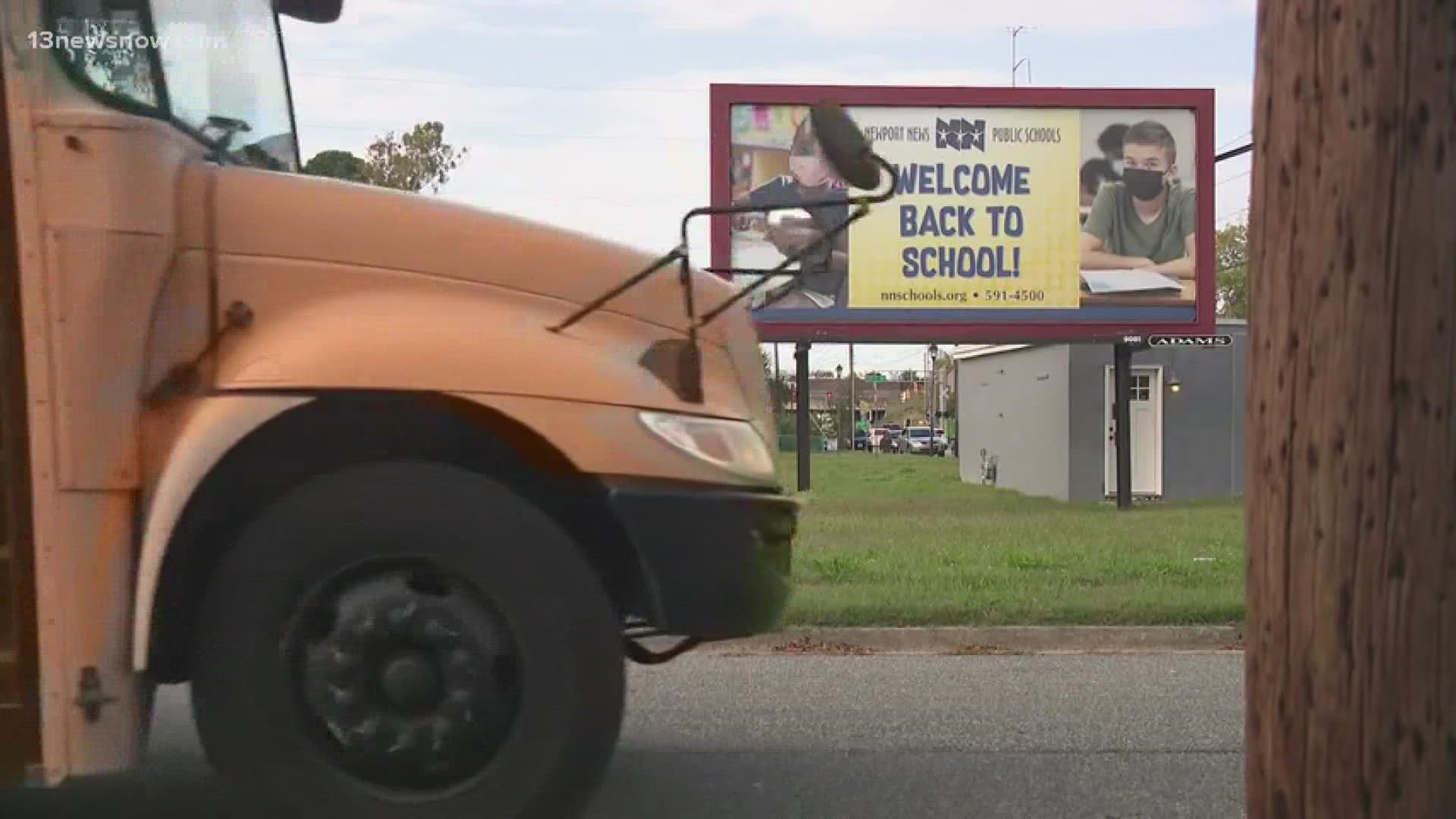 A spokeswoman for Newport News Public Schools says the division has 95 driver openings – a problem made worse on days when call-outs go up.
