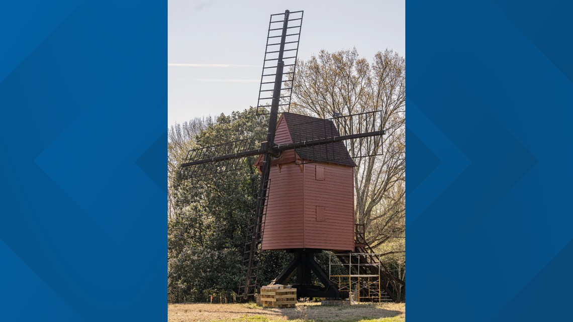 Colonial Williamsburg windmill moved to new location