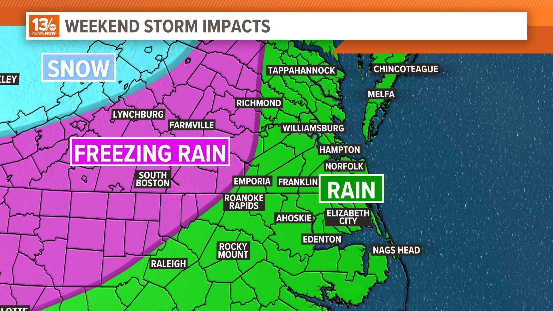 Winter weather forecasted for western parts of Virginia | 13newsnow.com