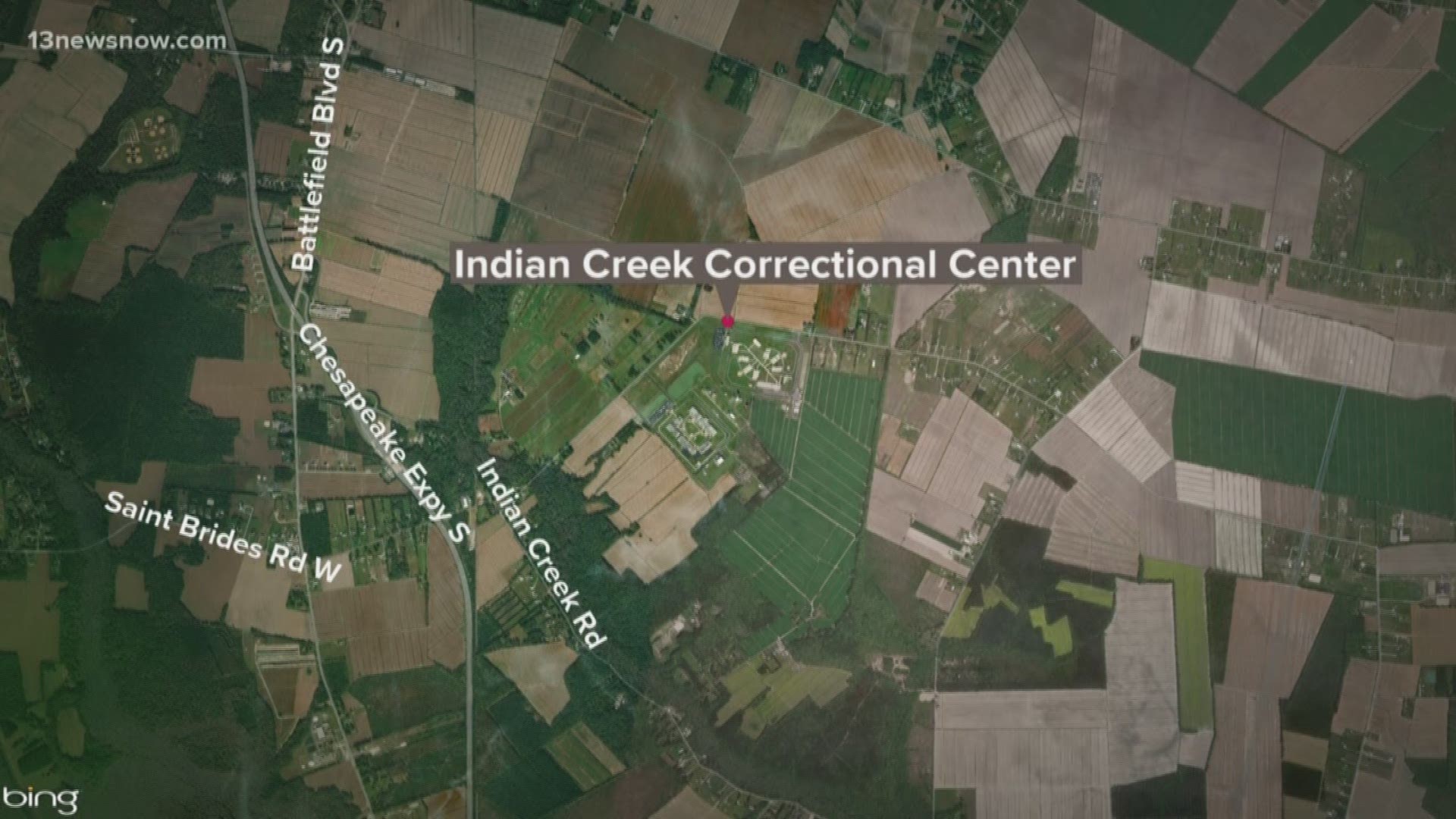 An officer was assaulted by an inmate at Indian Creek Correctional Center in Chesapeake.