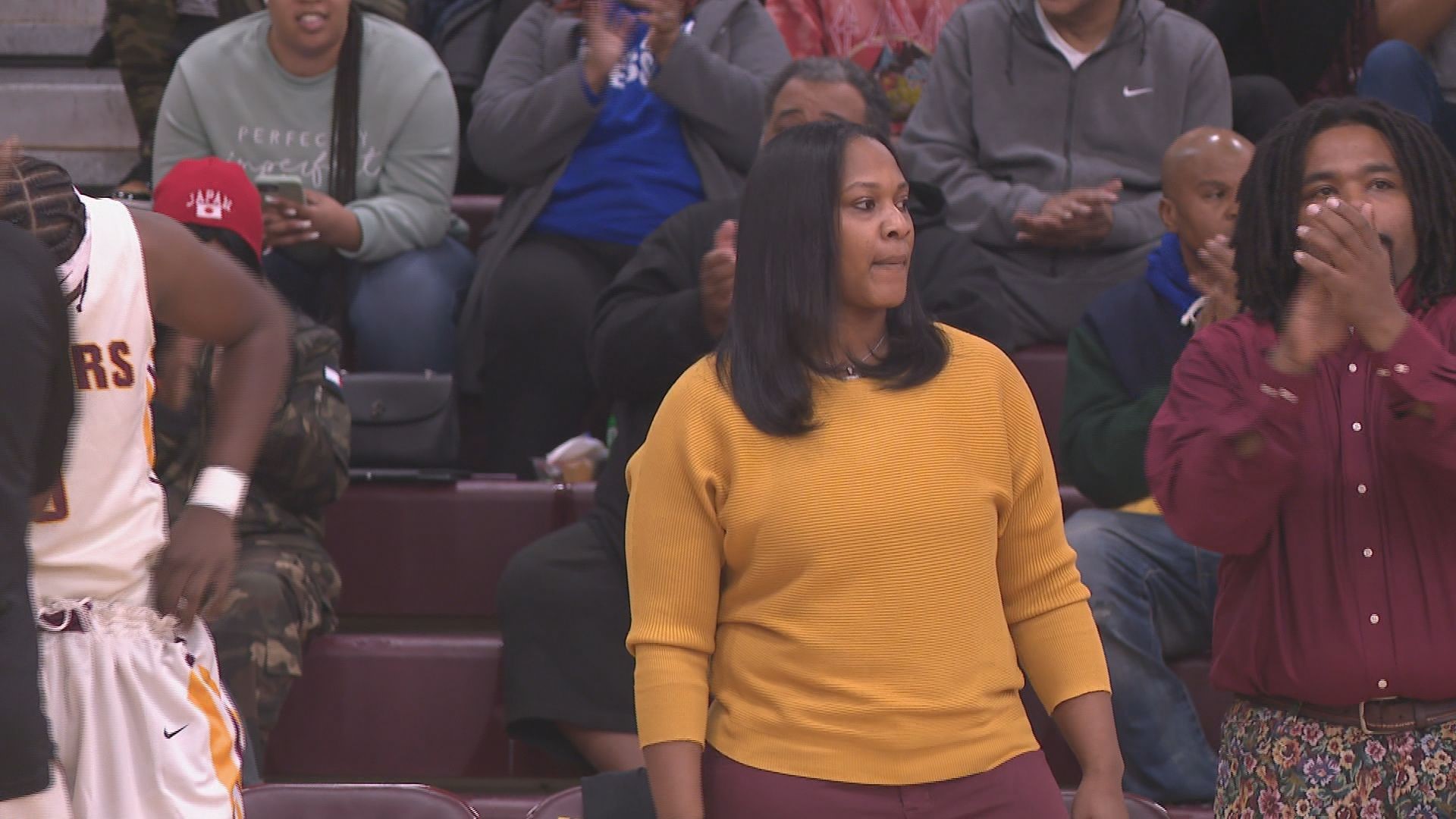 She became the first woman to coach a boys basketball team in the Peninsula District.