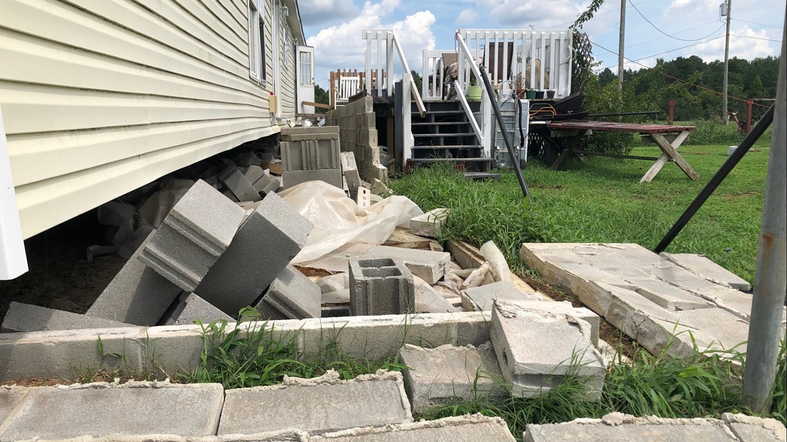 Suffolk tornado lifts home off its foundation with family inside