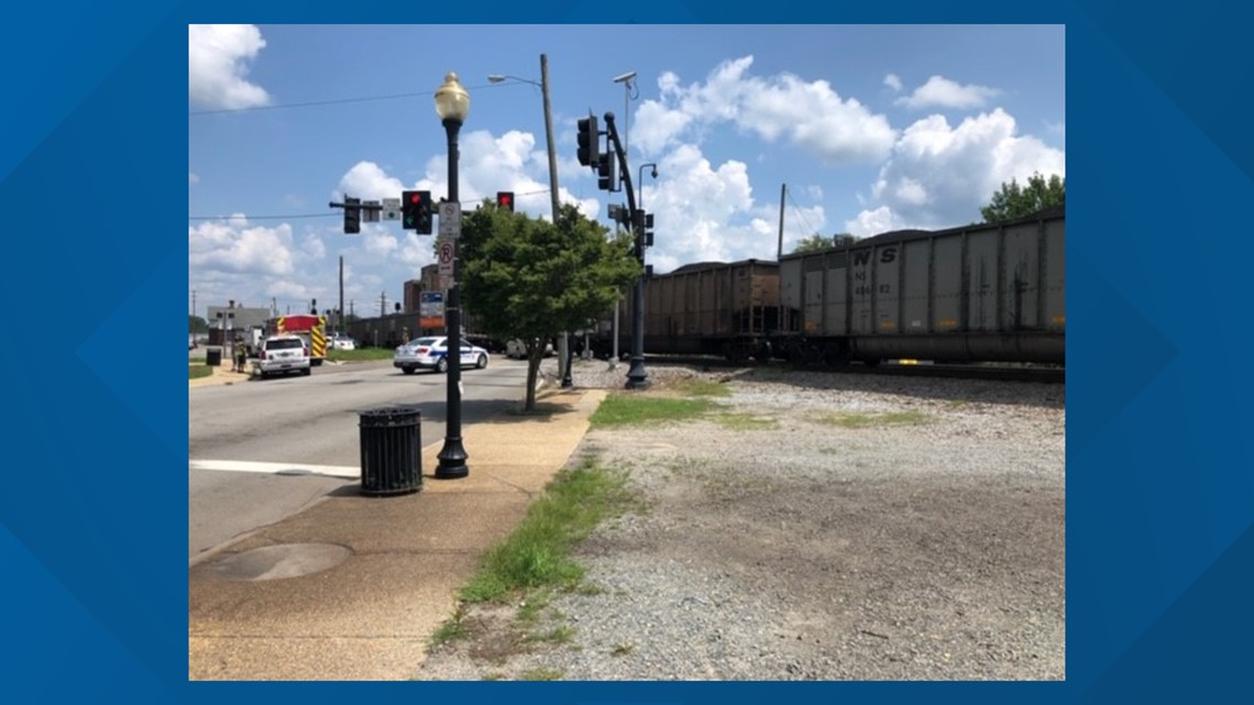 No injuries after train and car accident in Suffolk.