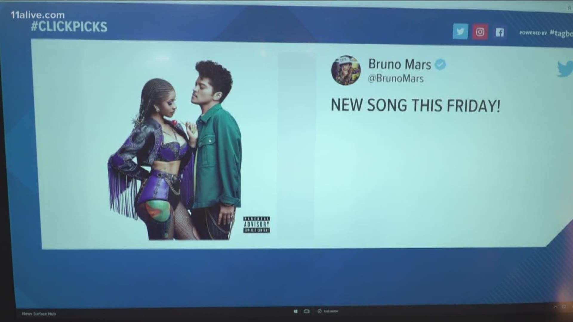 Cardi B reactivated her Instagram account to let us know about her new song with Bruno Mars.