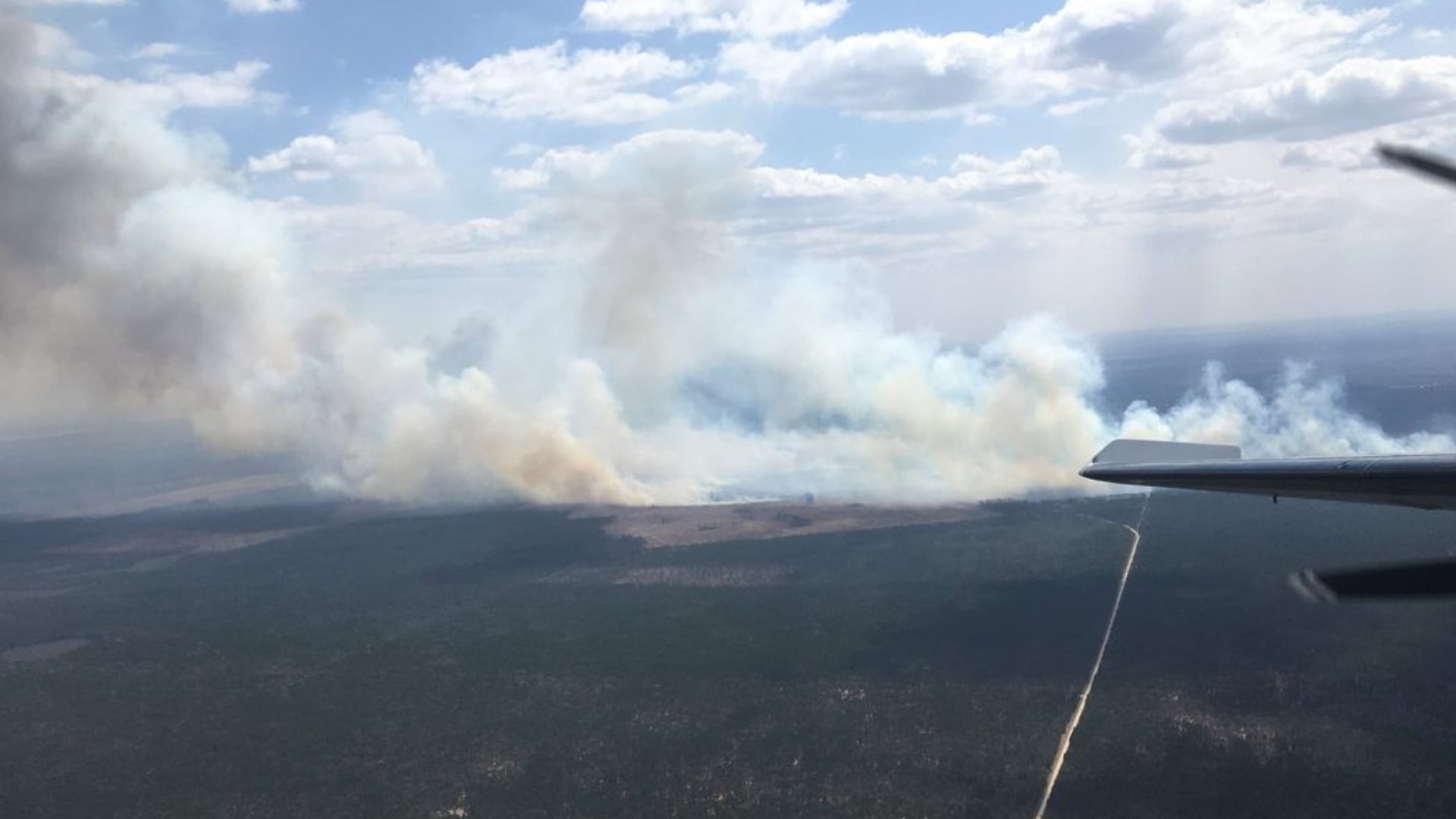 Northern Michigan wildfire contained at 32 percent, not growing