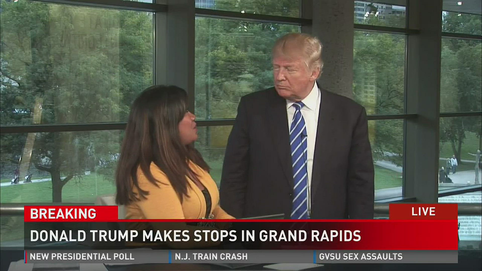 Donald Trump makes stops in Grand Rapids